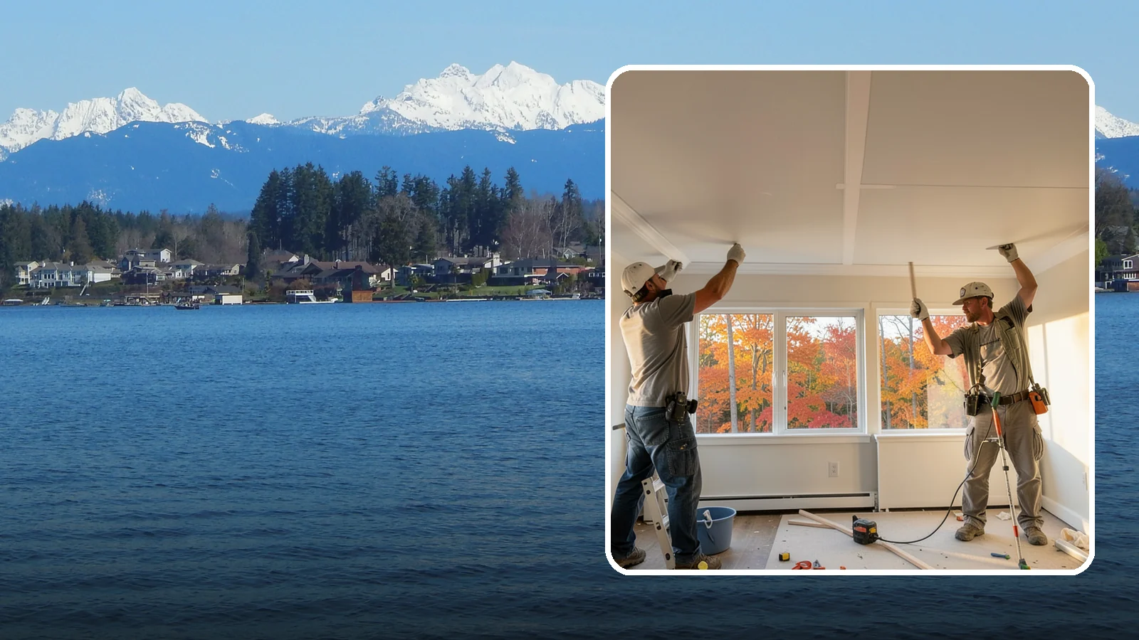 Ceiling Installation in Lake Stevens, Snohomish County, WA - Installing new ceilings to refresh, level, or update the overhead surface of a room.