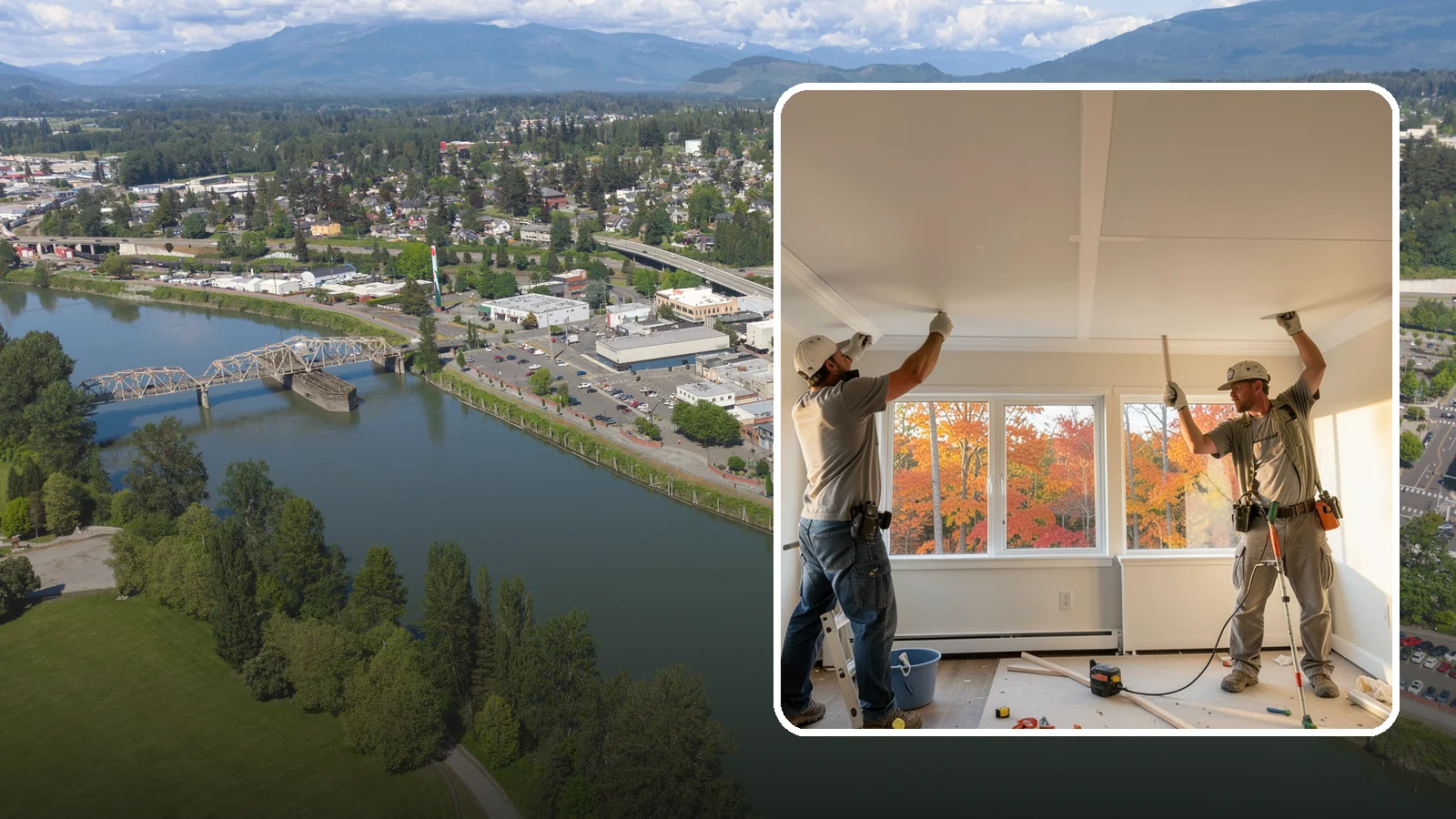 Ceiling Installation in Mount Vernon, Skagit County, WA - Installing new ceilings to refresh, level, or update the overhead surface of a room.