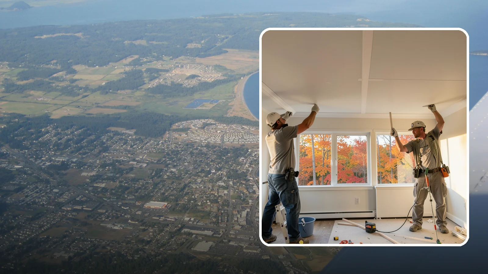 Ceiling Installation in Oak Harbor, Island County, WA - Installing new ceilings to refresh, level, or update the overhead surface of a room.