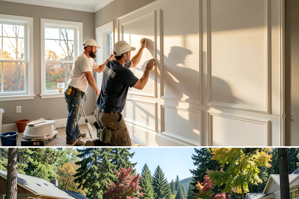 Ceiling Installation in Orting, Pierce County, WA - Ceiling work is indoor and year-round, with drier weeks helping joint compound and paint cure evenly.