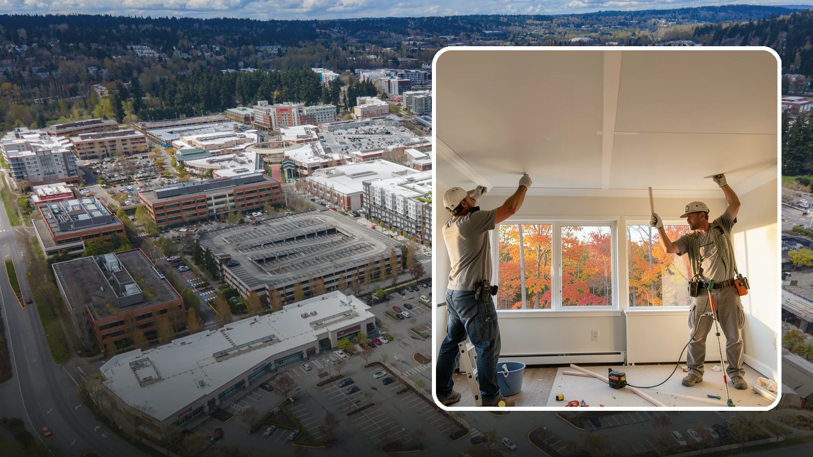 Ceiling Installation in Redmond, King County, WA - Installing new ceilings to refresh, level, or update the overhead surface of a room.