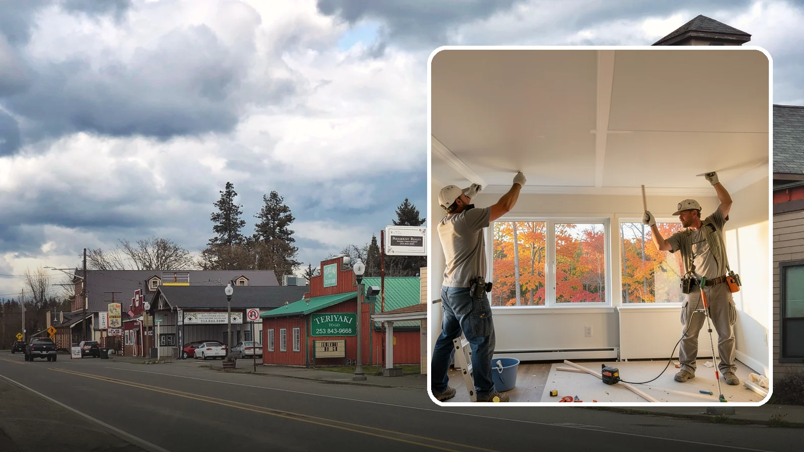 Ceiling Installation in Roy, Pierce County, WA - Installing new ceilings to refresh, level, or update the overhead surface of a room.
