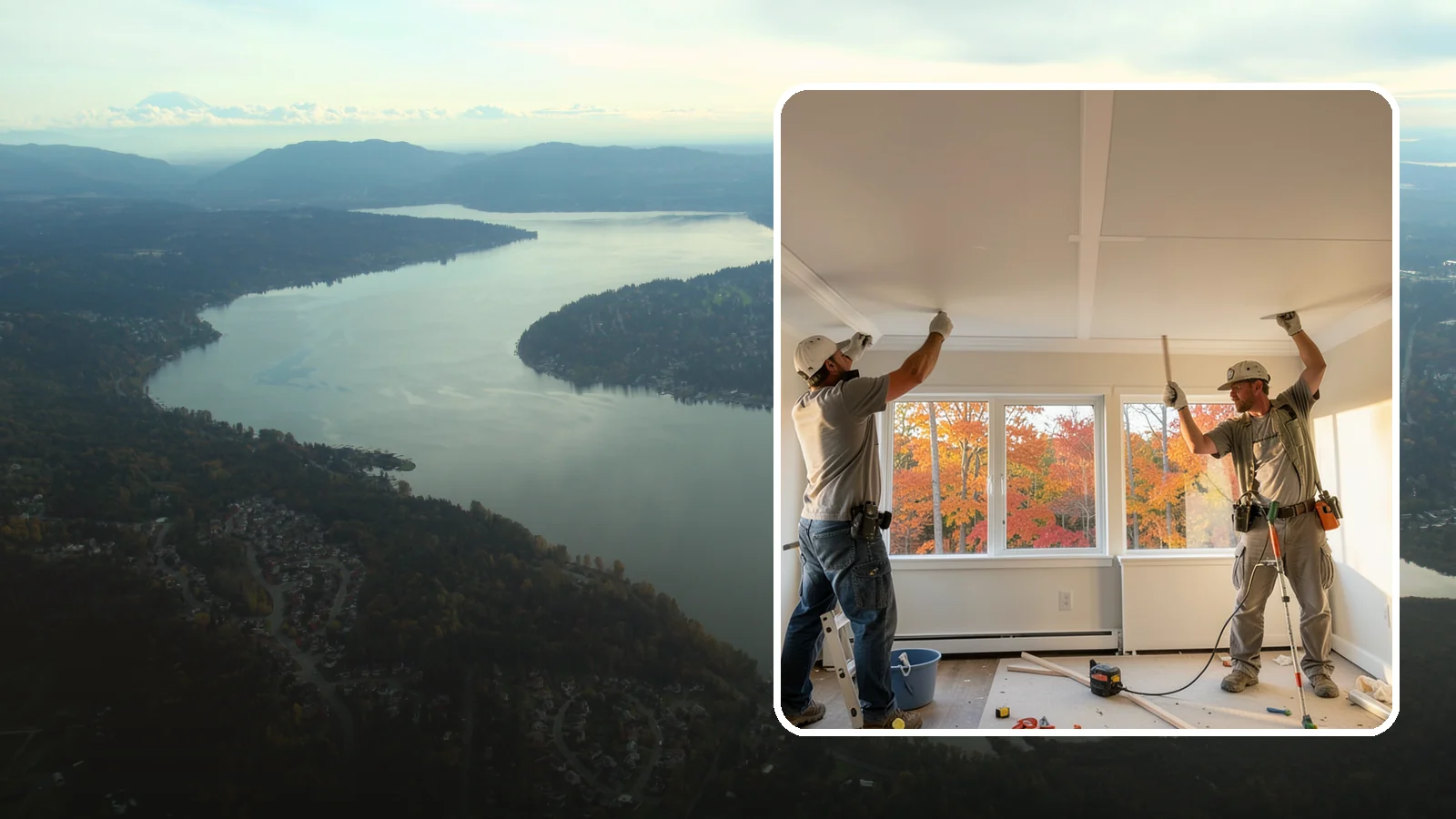 Ceiling Installation in Sammamish, King County, WA - Installing new ceilings to refresh, level, or update the overhead surface of a room.