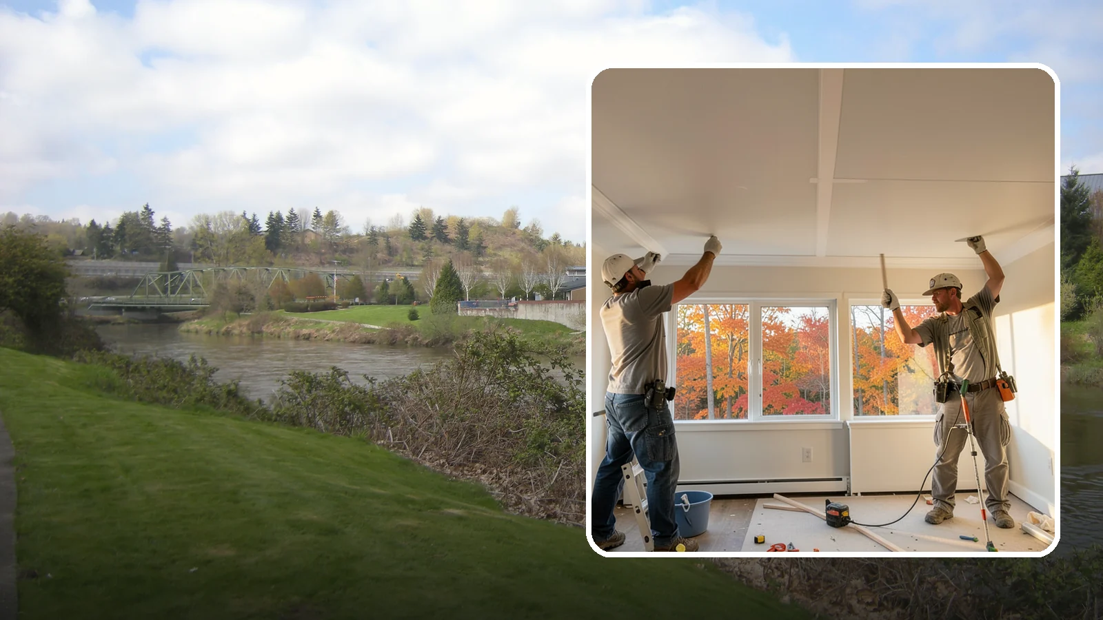 Ceiling Installation in Tukwila, King County, WA - Installing new ceilings to refresh, level, or update the overhead surface of a room.