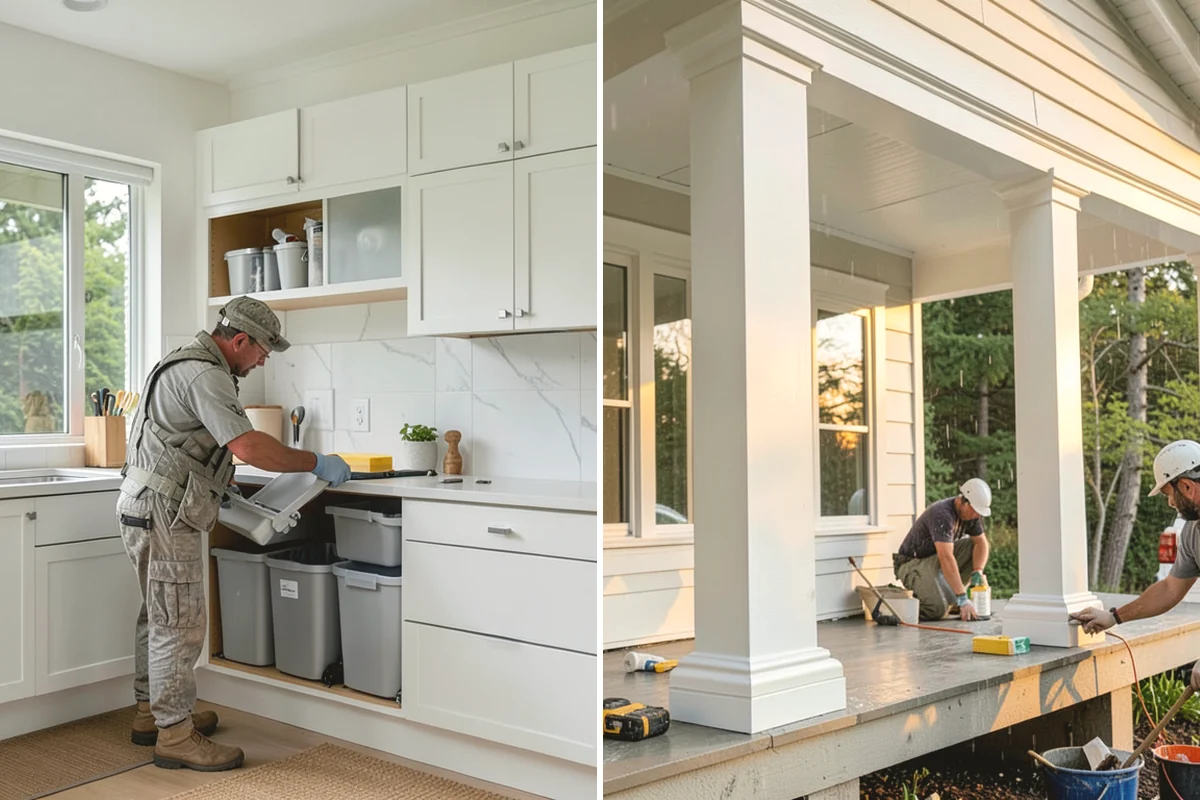 Ceiling Painting in Burien, King County, WA - Cover floors and furniture and mask wall lines