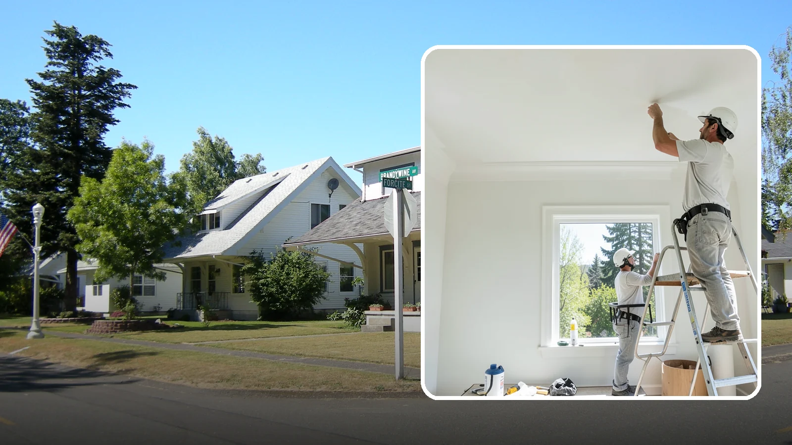 Ceiling Painting in DuPont, Pierce County, WA - Ceiling painting brightens rooms and covers stains, patches, and years of accumulated dust.