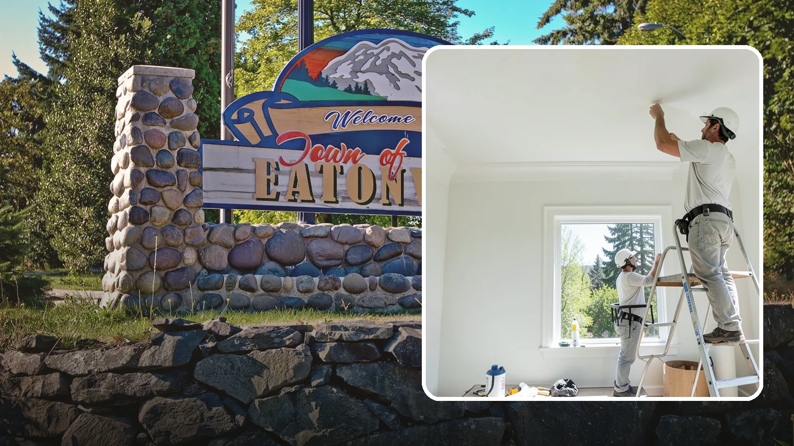 Ceiling Painting in Eatonville, Pierce County, WA - Ceiling painting brightens rooms and covers stains, patches, and years of accumulated dust.
