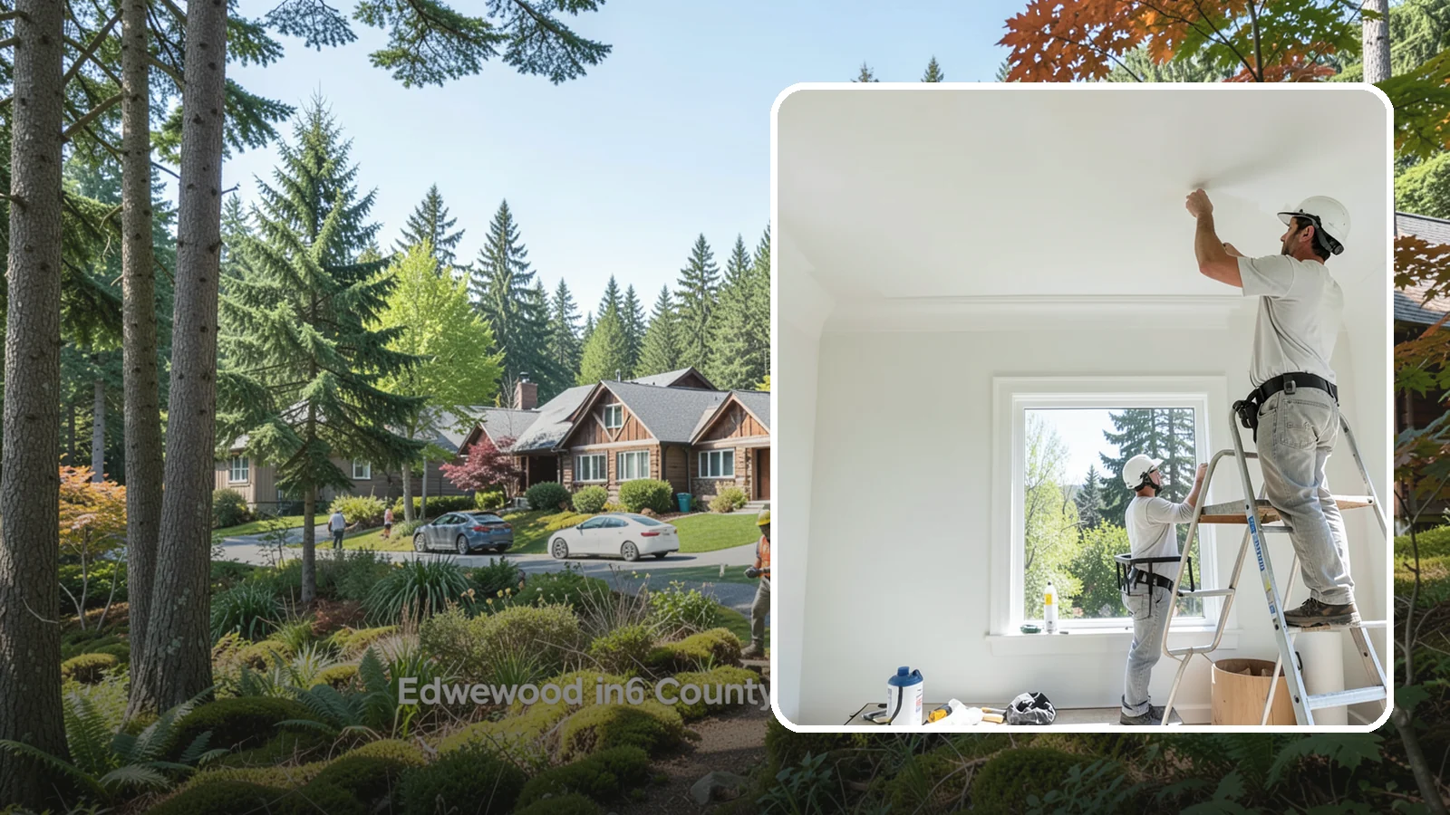 Ceiling Painting in Edgewood, Pierce County, WA - Ceiling painting brightens rooms and covers stains, patches, and years of accumulated dust.