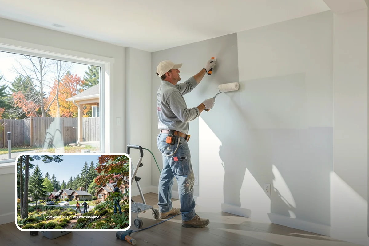 Ceiling Painting in Edgewood, Pierce County, WA - Stain-blocking primer that seals water marks and smoke