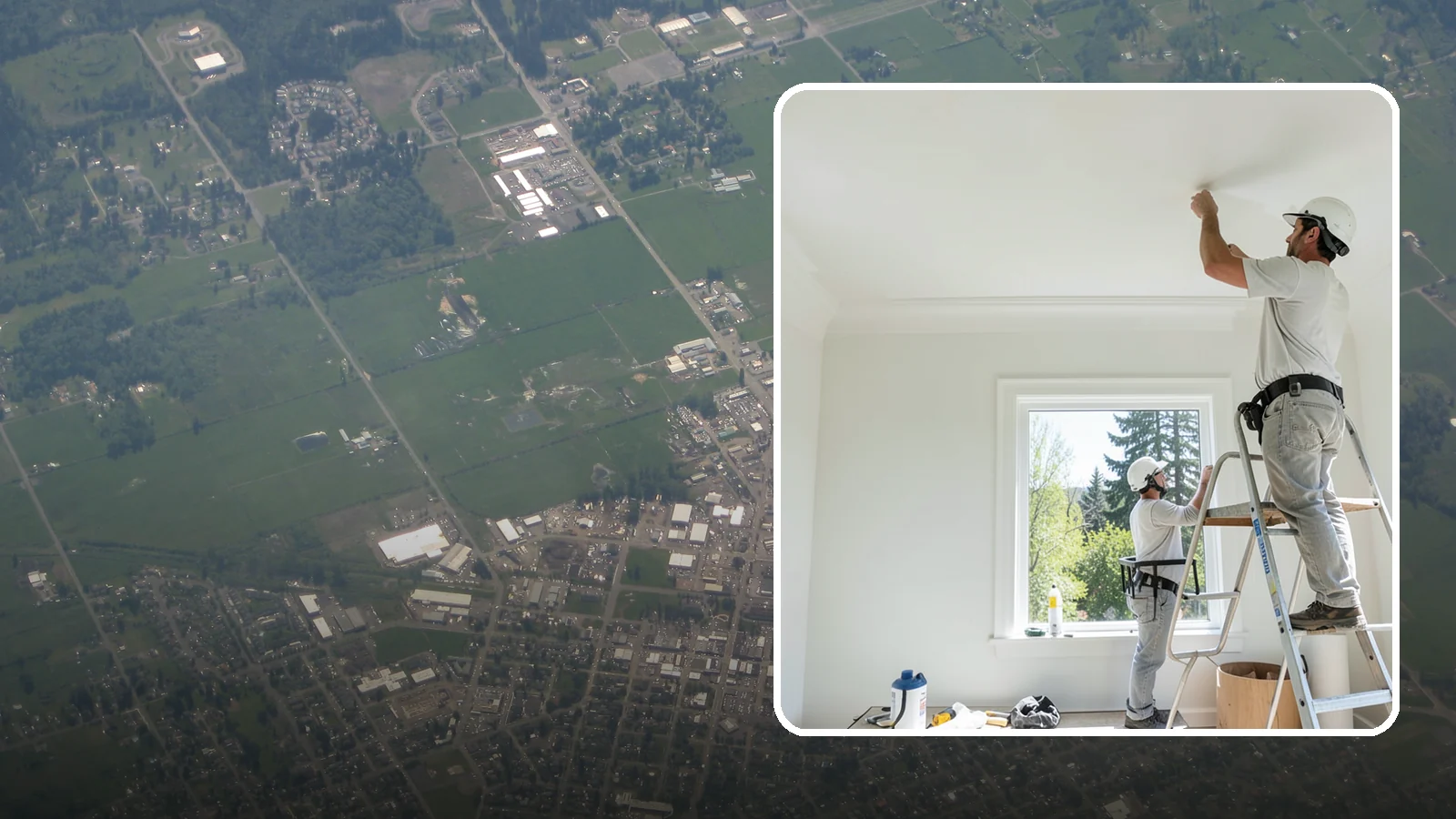 Ceiling Painting in Enumclaw, King County, WA - Ceiling painting brightens rooms and covers stains, patches, and years of accumulated dust.