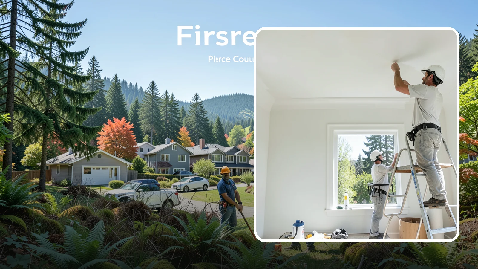 Ceiling Painting in Fircrest, Pierce County, WA - Ceiling painting brightens rooms and covers stains, patches, and years of accumulated dust.