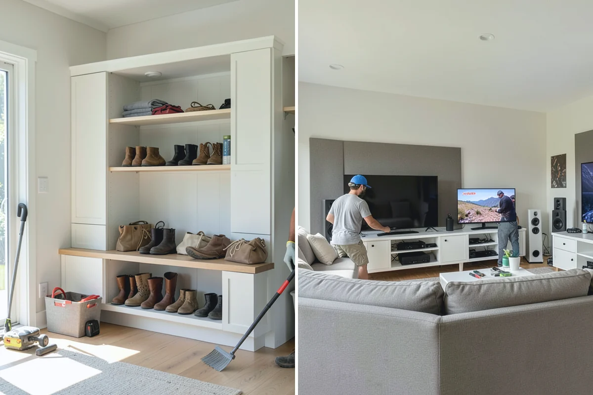 Ceiling Painting in Hamilton, Skagit County, WA - Cover floors and furniture and mask wall lines