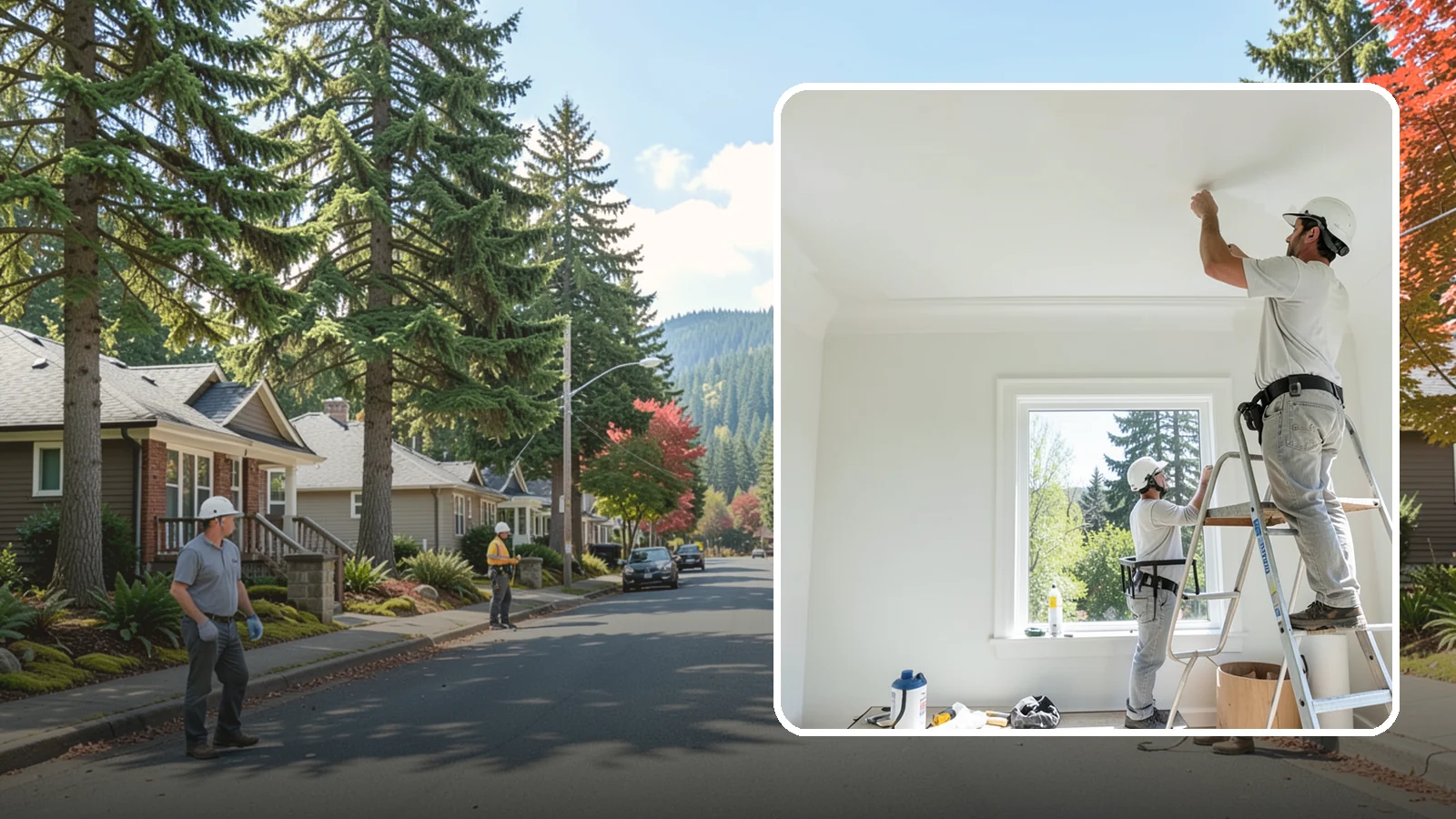 Ceiling Painting in Hunts Point, King County, WA - Ceiling painting brightens rooms and covers stains, patches, and years of accumulated dust.