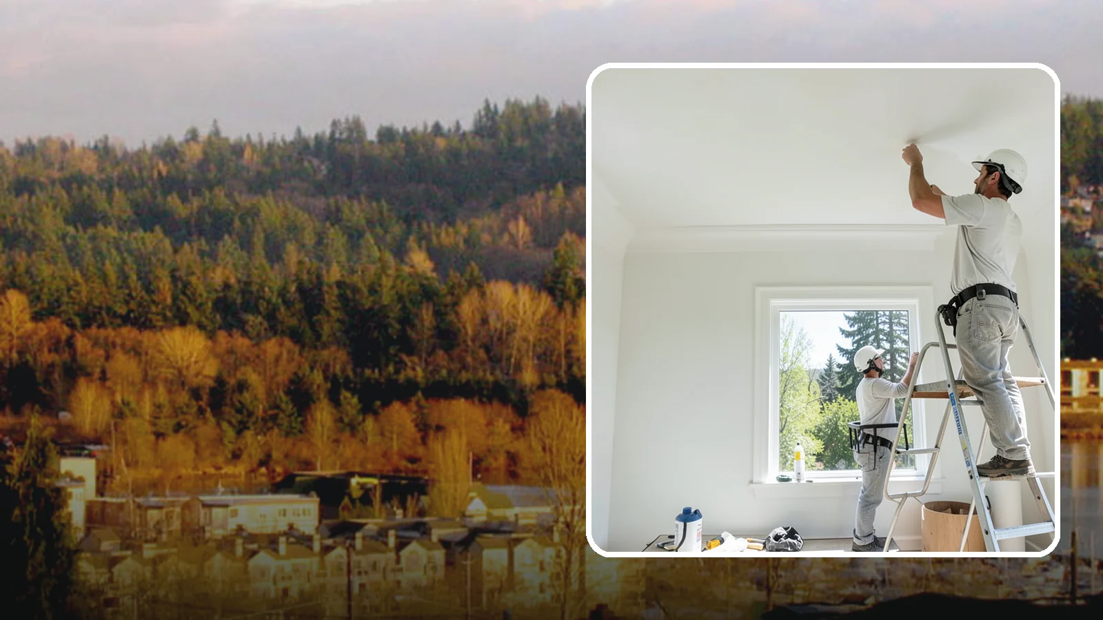 Ceiling Painting in Kenmore, King County, WA - Ceiling painting brightens rooms and covers stains, patches, and years of accumulated dust.