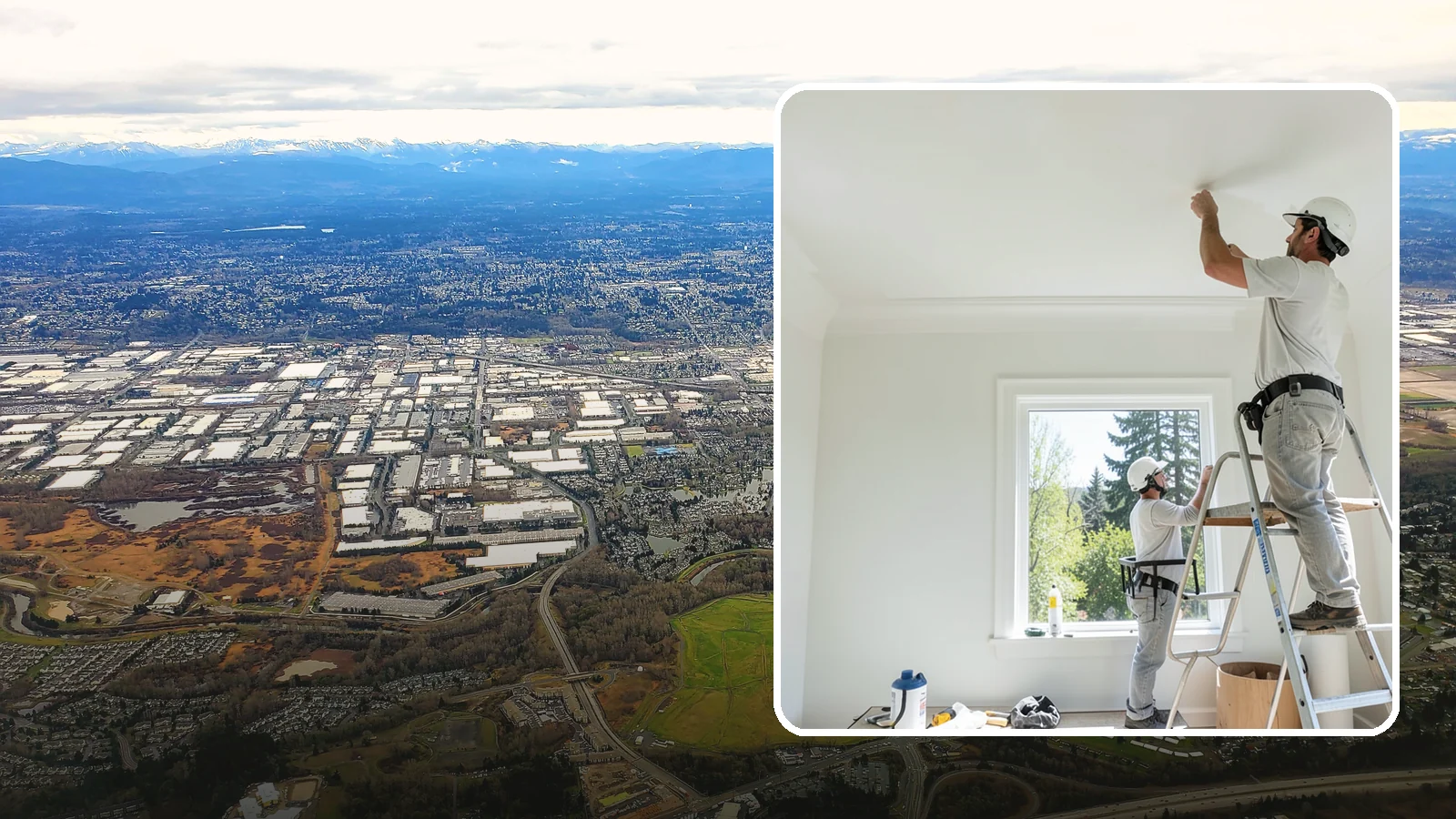 Ceiling Painting in Kent, King County, WA - Ceiling painting brightens rooms and covers stains, patches, and years of accumulated dust.