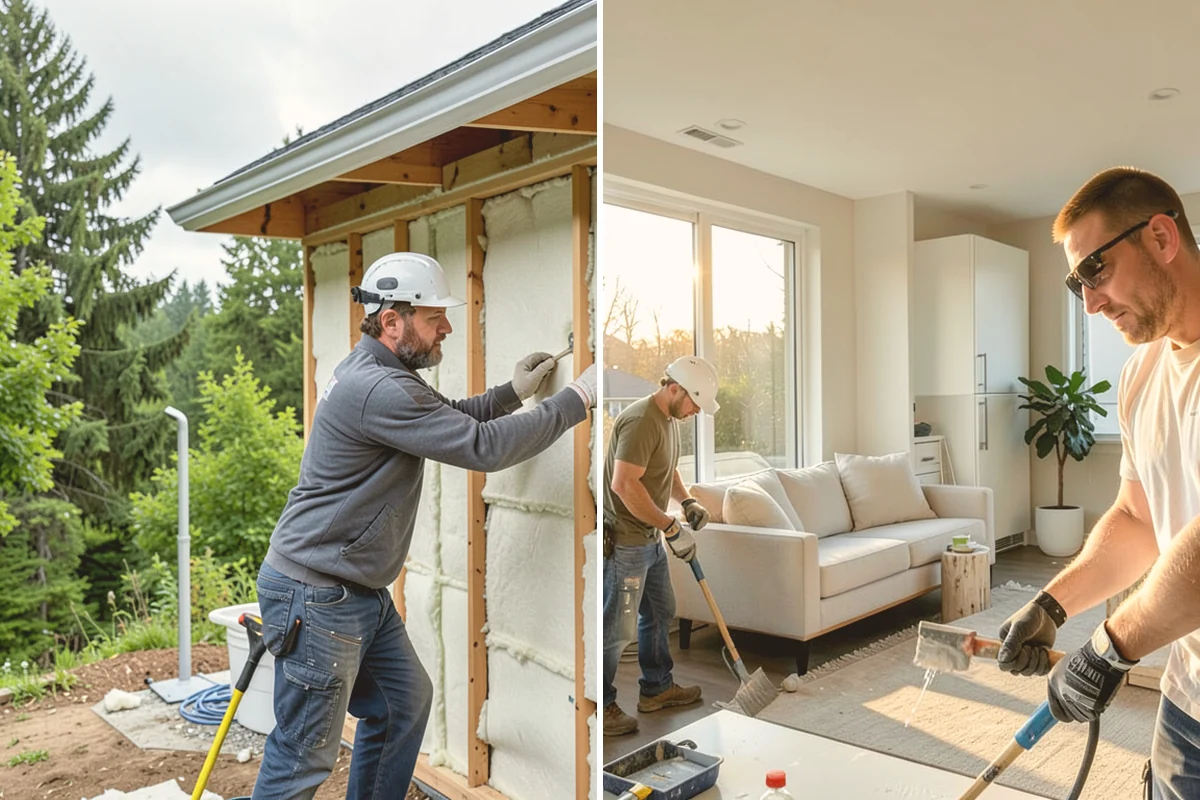 Ceiling Painting in Kent, King County, WA - Cover floors and furniture and mask wall lines