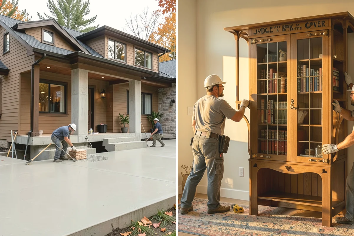 Ceiling Painting in La Conner, Skagit County, WA - Cover floors and furniture and mask wall lines