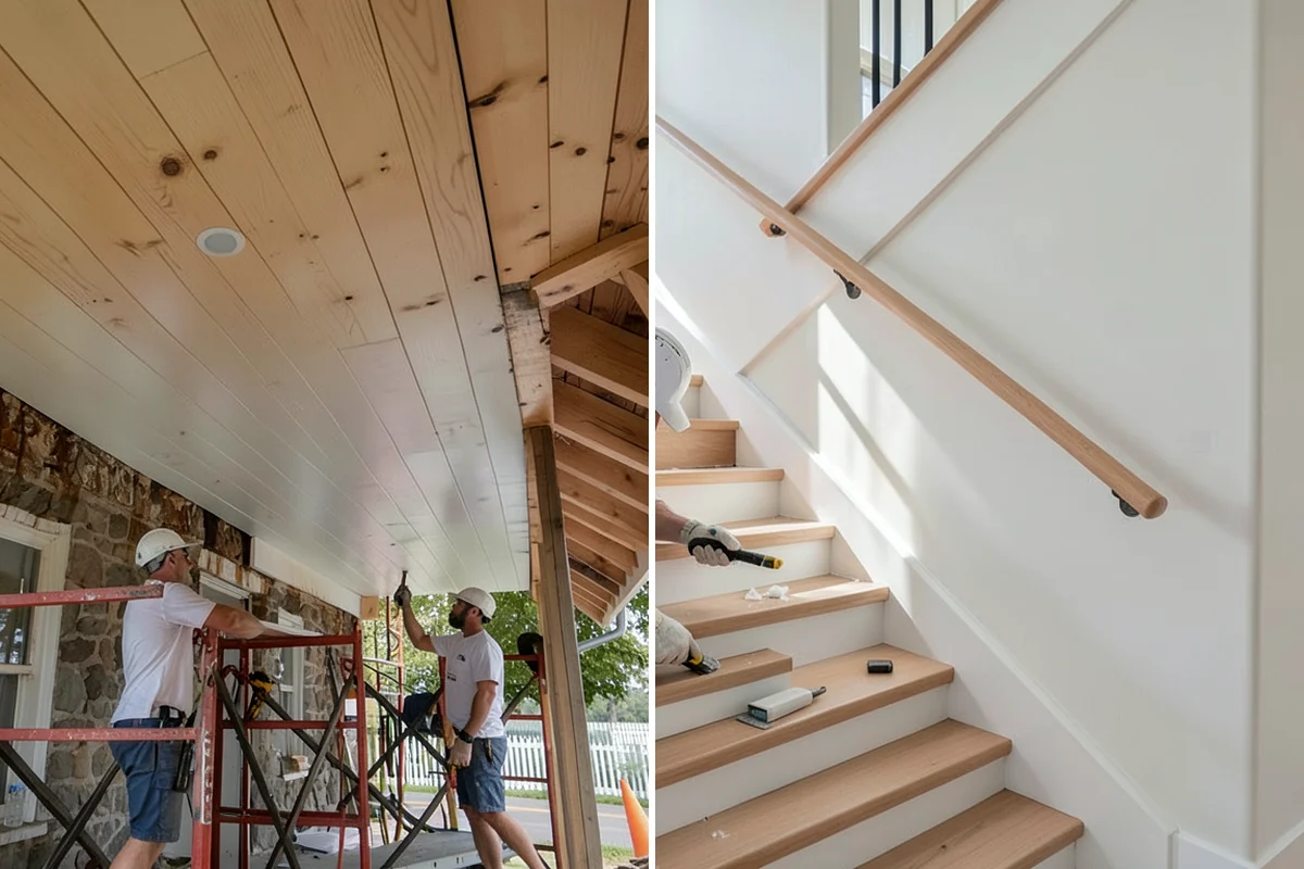 Ceiling Painting in Lake Forest Park, King County, WA - Cover floors and furniture and mask wall lines
