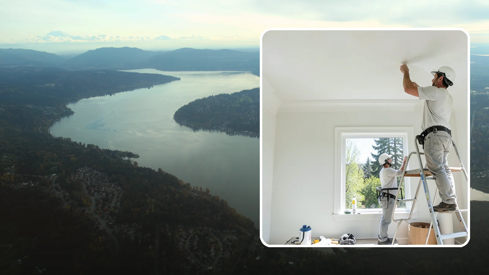 Ceiling Painting in Sammamish, King County, WA - Ceiling painting brightens rooms and covers stains, patches, and years of accumulated dust.