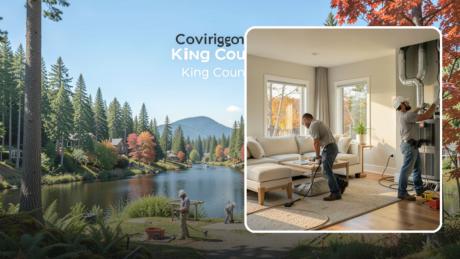 Central AC Installation in Covington, King County, WA - We install central air conditioning systems to keep your whole home comfortable during increasingly warm summers.