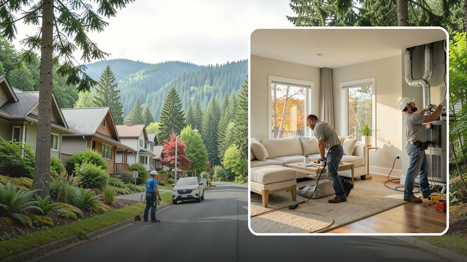 Central AC Installation in Darrington, Snohomish County, WA - We install central air conditioning systems to keep your whole home comfortable during increasingly warm summers.