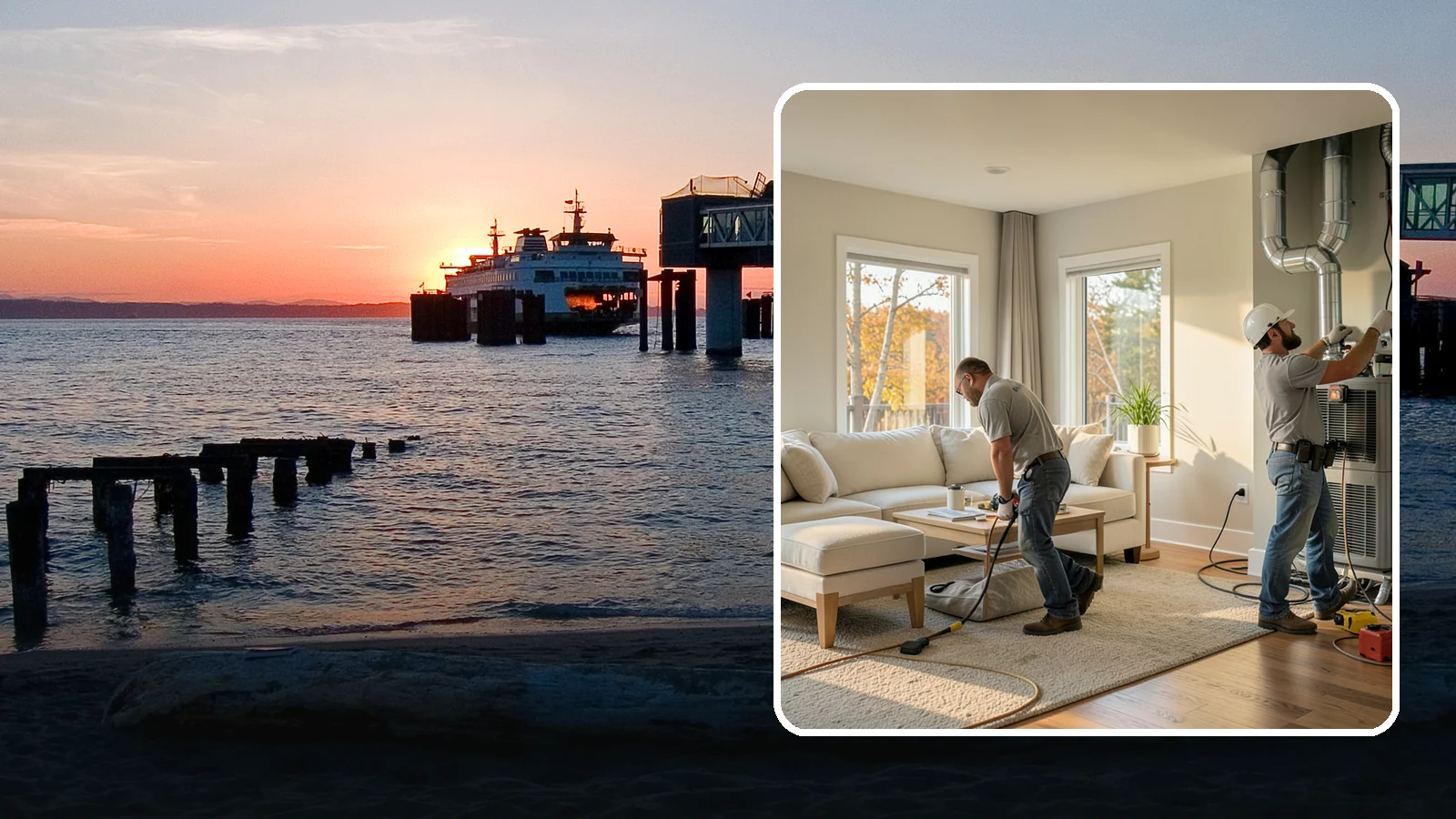 Central AC Installation in Edmonds, Snohomish County, WA - We install central air conditioning systems to keep your whole home comfortable during increasingly warm summers.