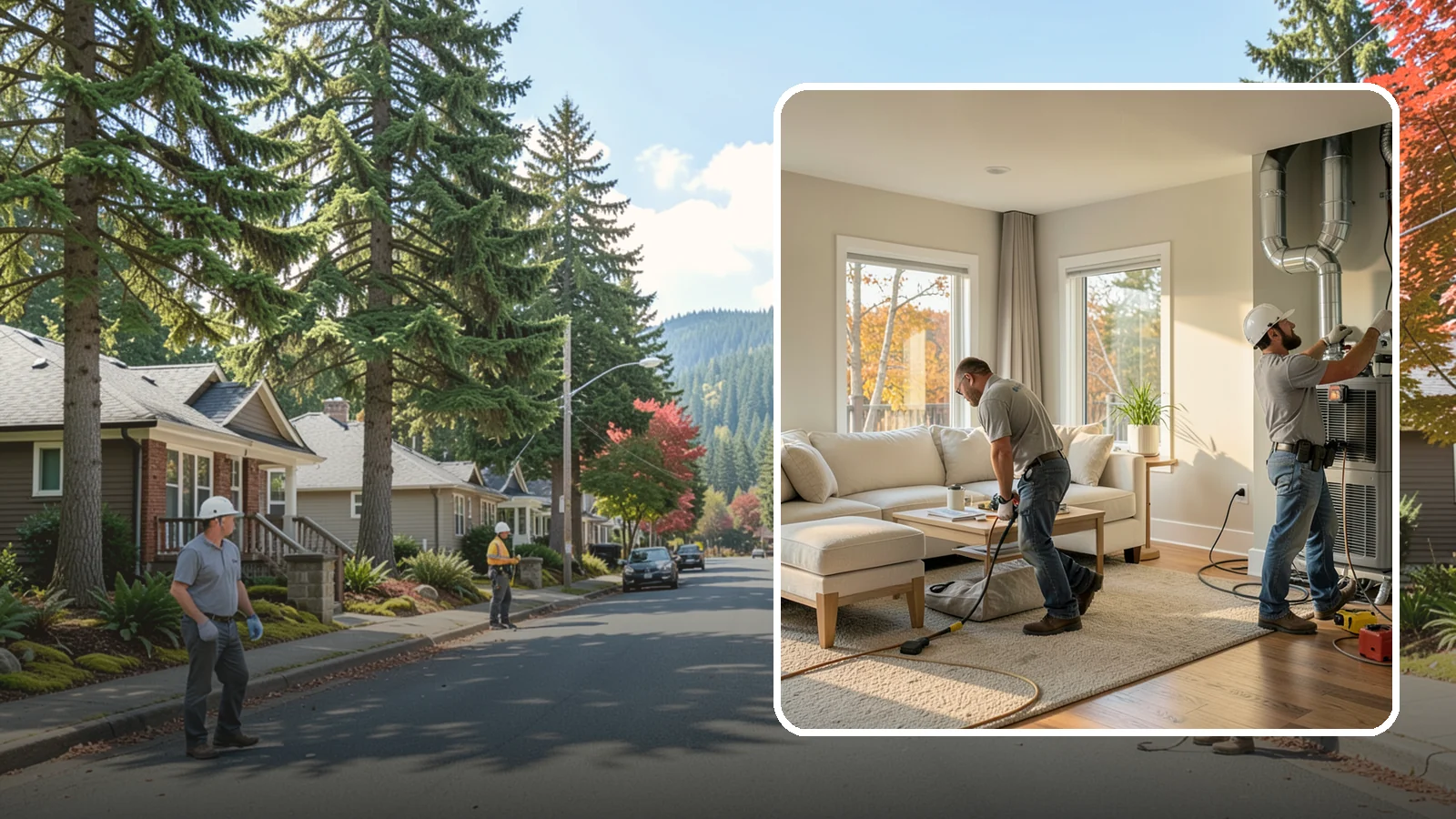 Central AC Installation in Hunts Point, King County, WA - We install central air conditioning systems to keep your whole home comfortable during increasingly warm summers.