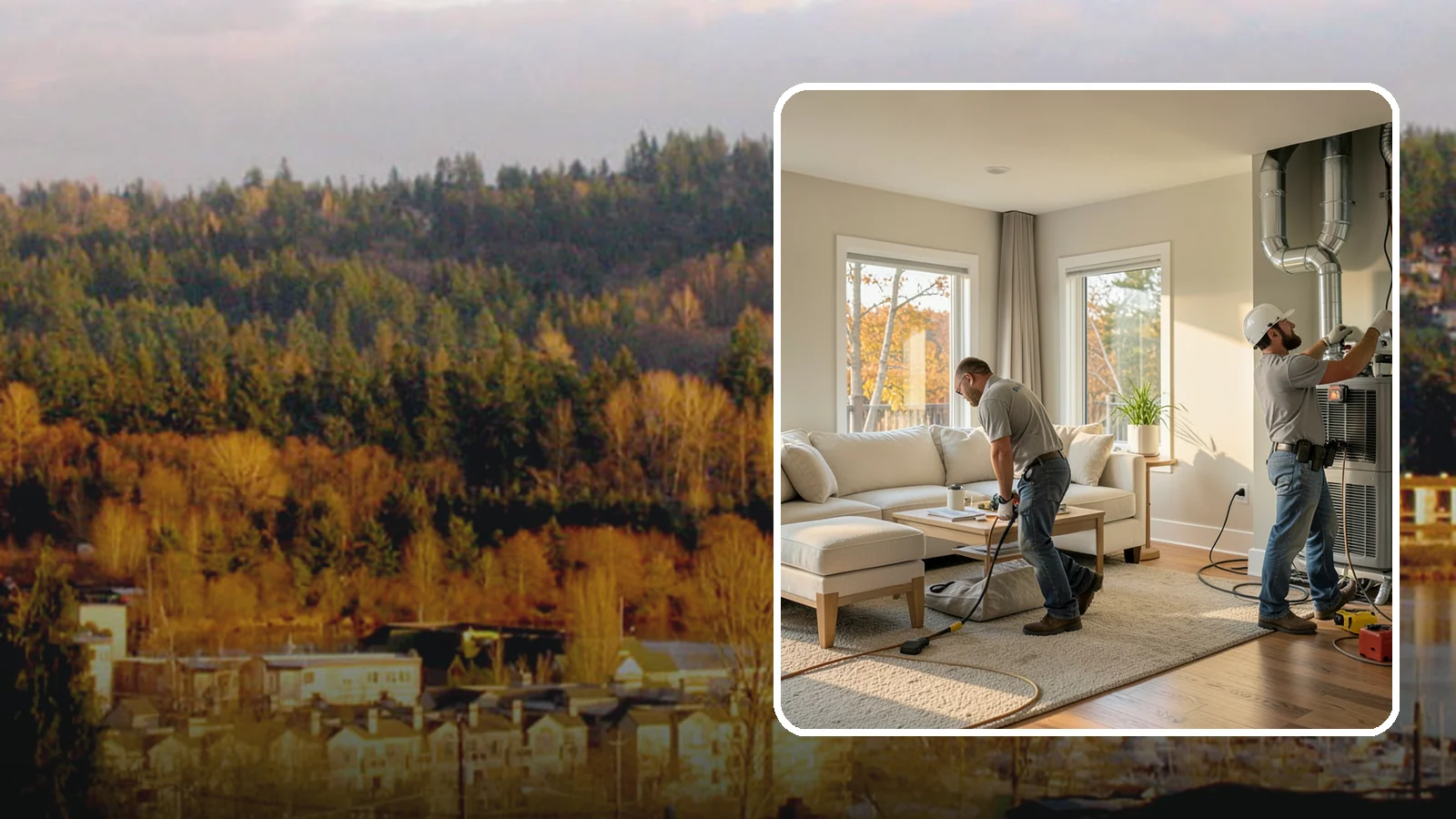 Central AC Installation in Kenmore, King County, WA - We install central air conditioning systems to keep your whole home comfortable during increasingly warm summers.