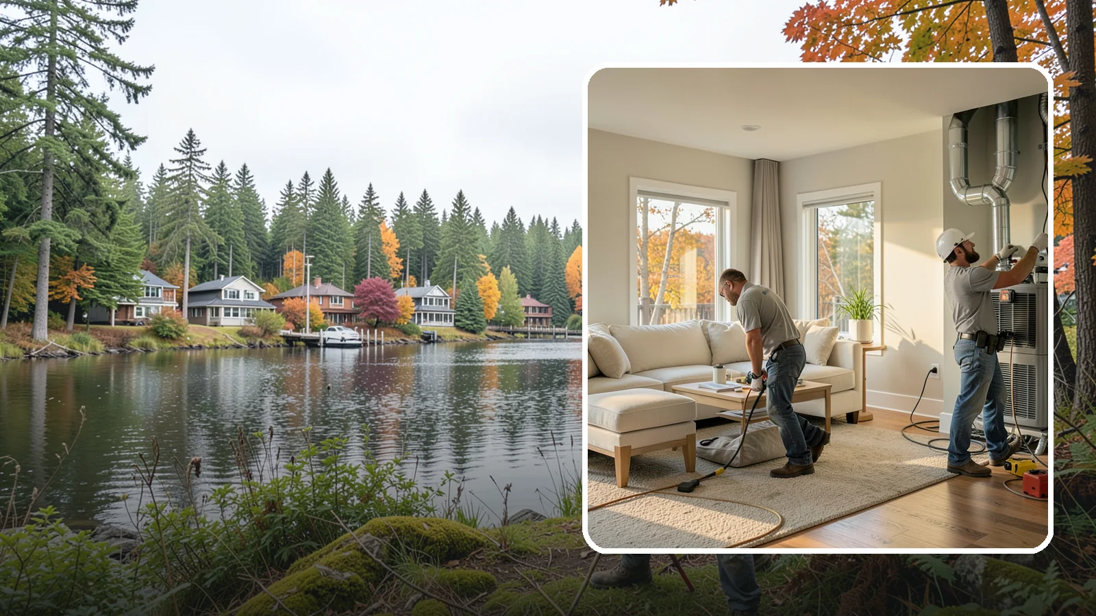 Central AC Installation in La Conner, Skagit County, WA - We install central air conditioning systems to keep your whole home comfortable during increasingly warm summers.
