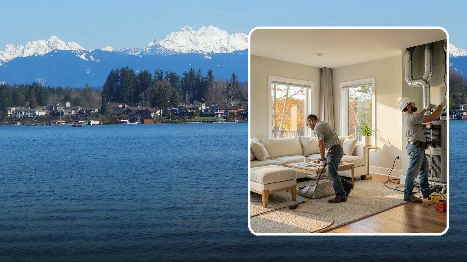 Central AC Installation in Lake Stevens, Snohomish County, WA - We install central air conditioning systems to keep your whole home comfortable during increasingly warm summers.