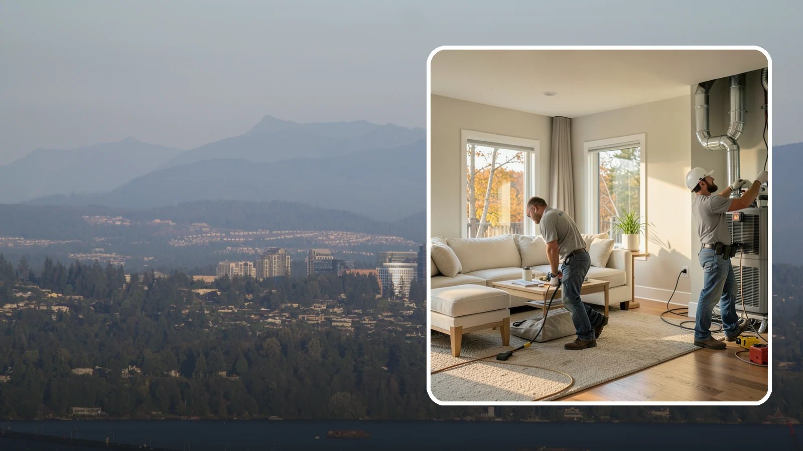 Central AC Installation in Medina, King County, WA - We install central air conditioning systems to keep your whole home comfortable during increasingly warm summers.