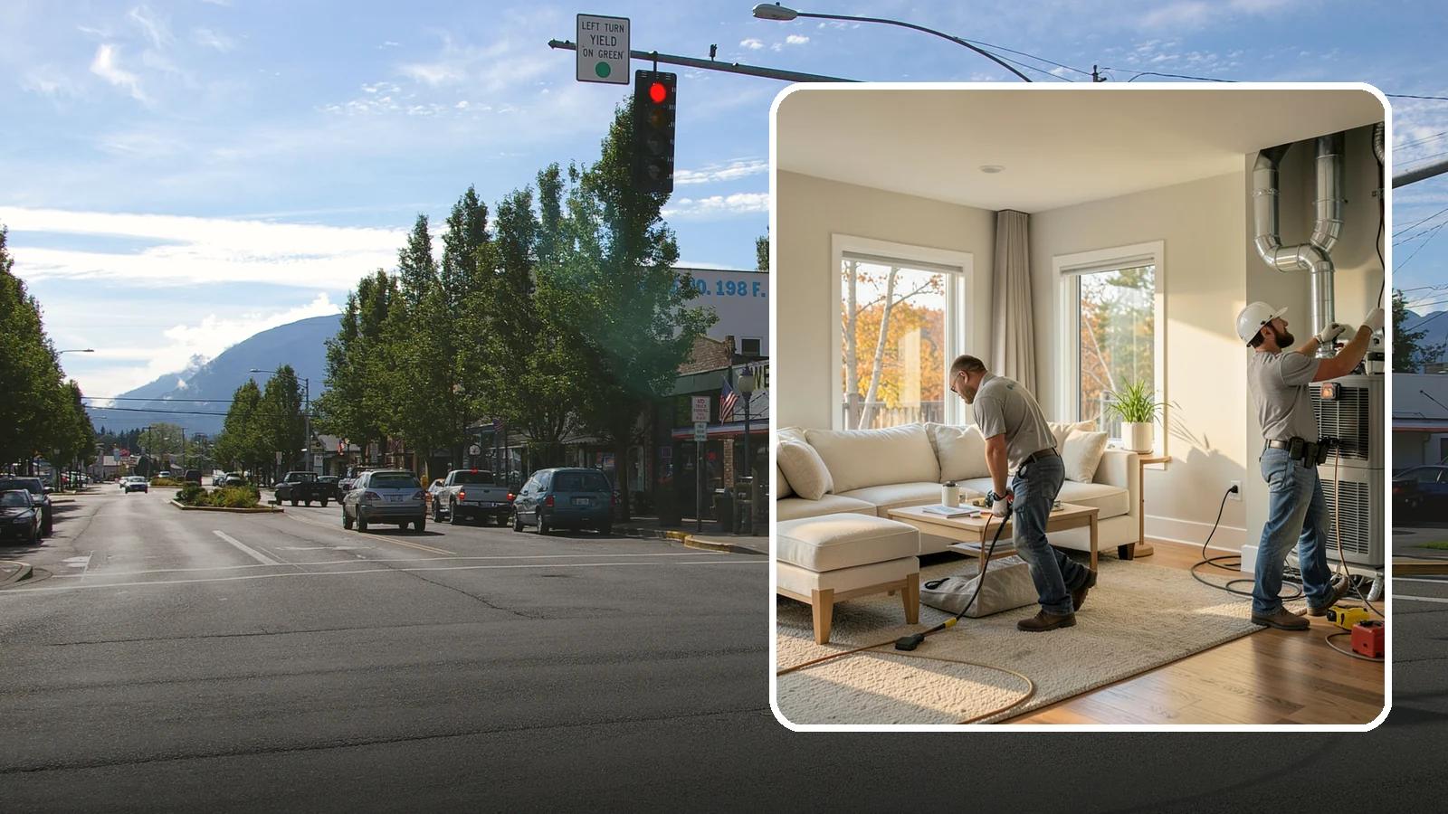 Central AC Installation in North Bend, King County, WA - We install central air conditioning systems to keep your whole home comfortable during increasingly warm summers.