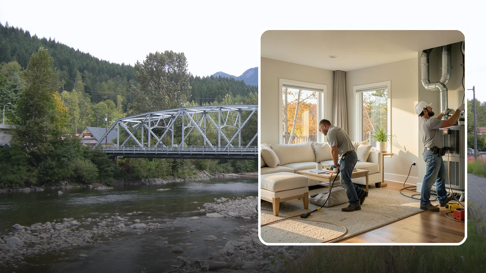 Central AC Installation in Skykomish, King County, WA - We install central air conditioning systems to keep your whole home comfortable during increasingly warm summers.