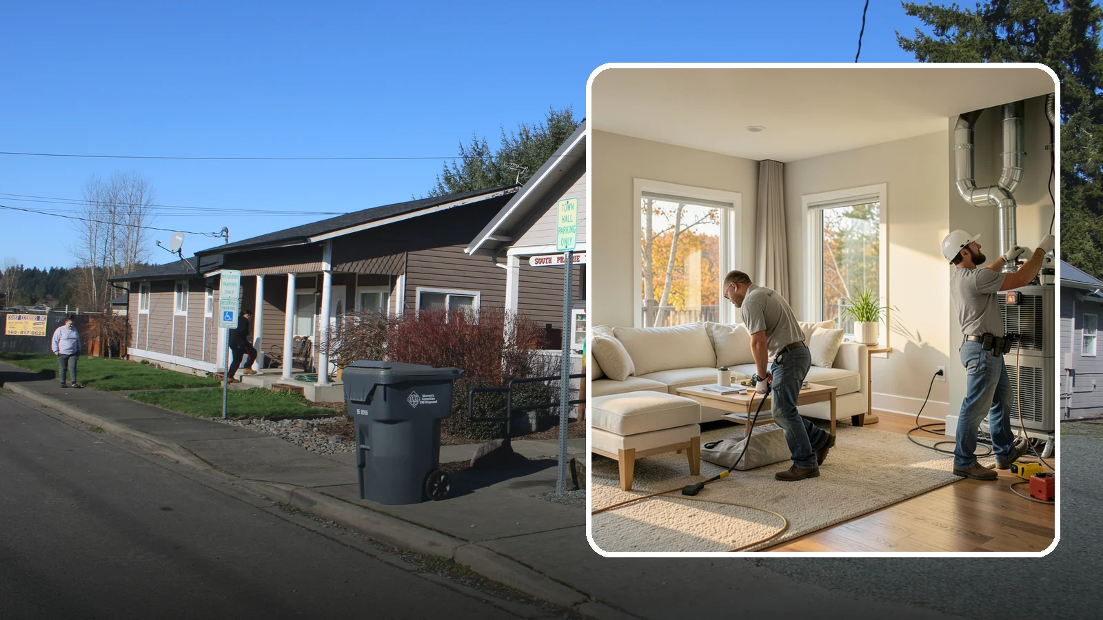 Central AC Installation in South Prairie, Pierce County, WA - We install central air conditioning systems to keep your whole home comfortable during increasingly warm summers.