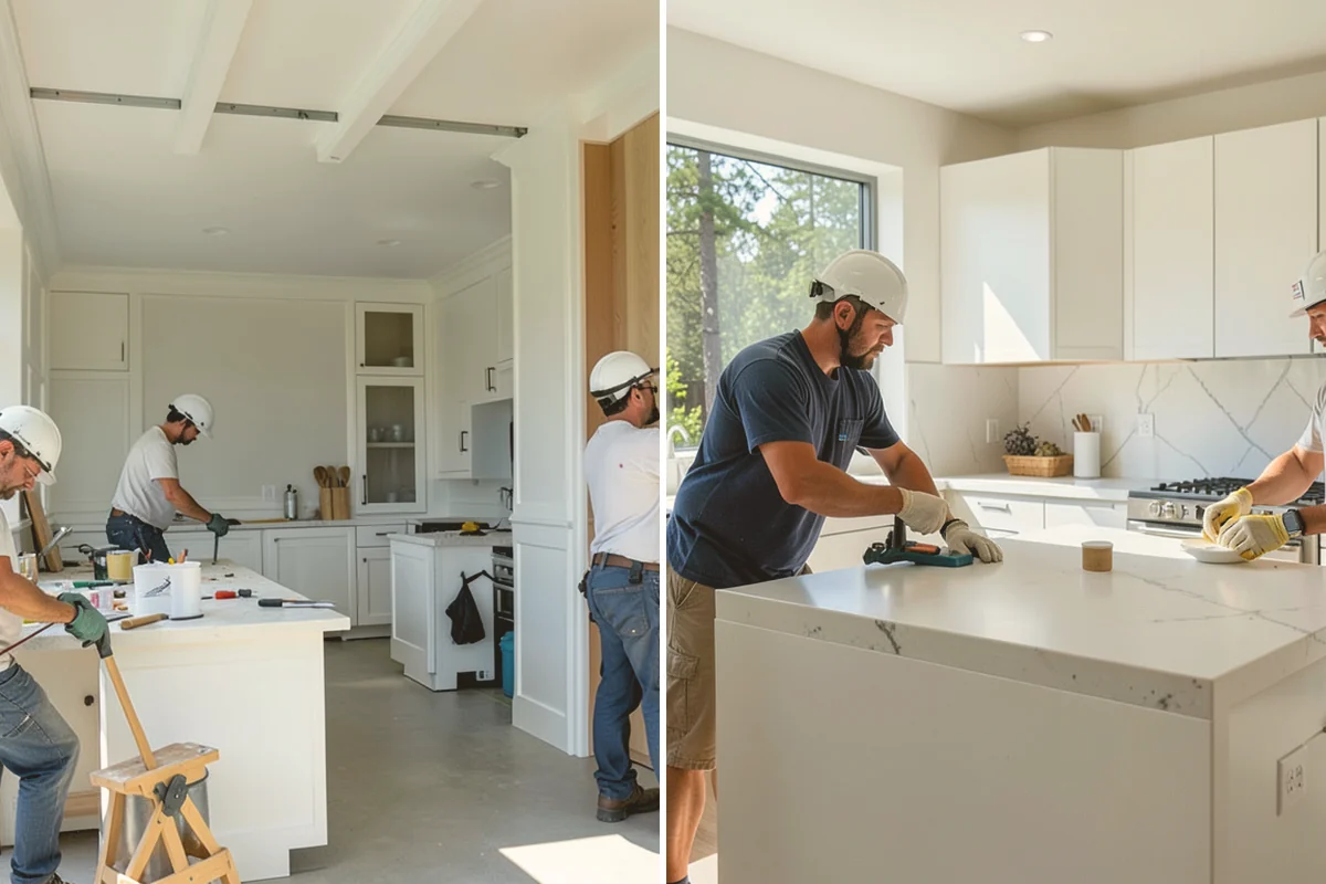 Ceramic Tile Flooring in Bothell, King County, WA - Level and prime the substrate