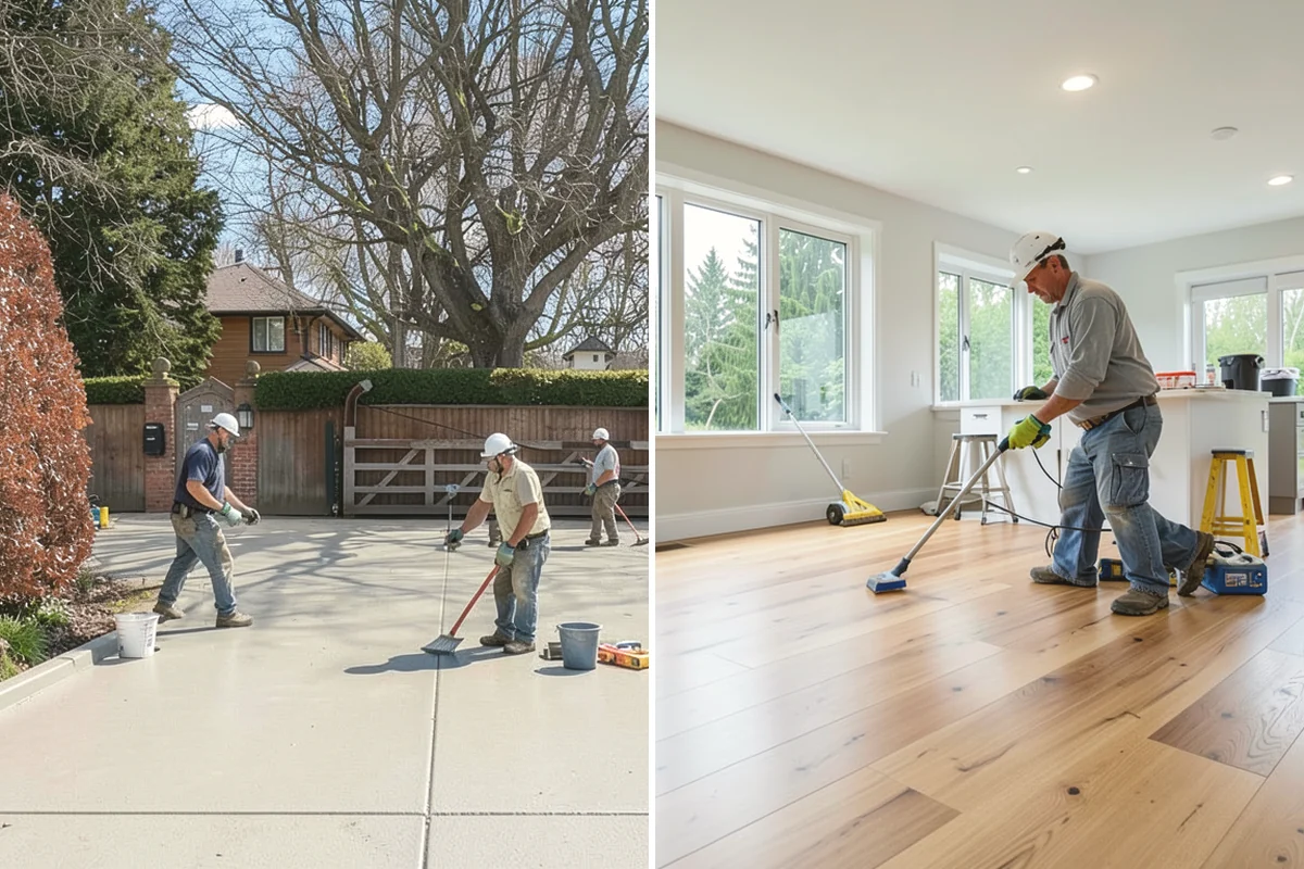 Ceramic Tile Flooring in Carbonado, Pierce County, WA - Level and prime the substrate