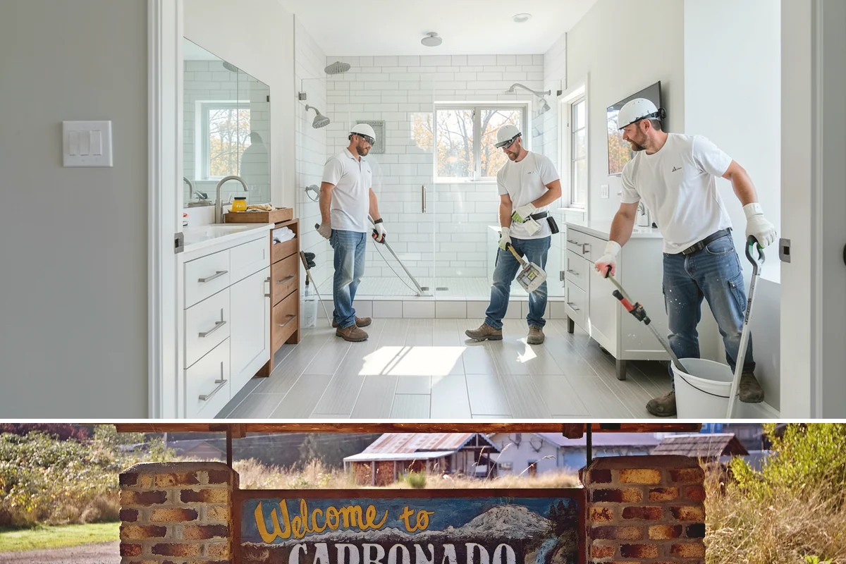 Ceramic Tile Flooring in Carbonado, Pierce County, WA - Ceramic tile can go in during any part of the year, with cooler months only extending mortar and grout curing slightly.
