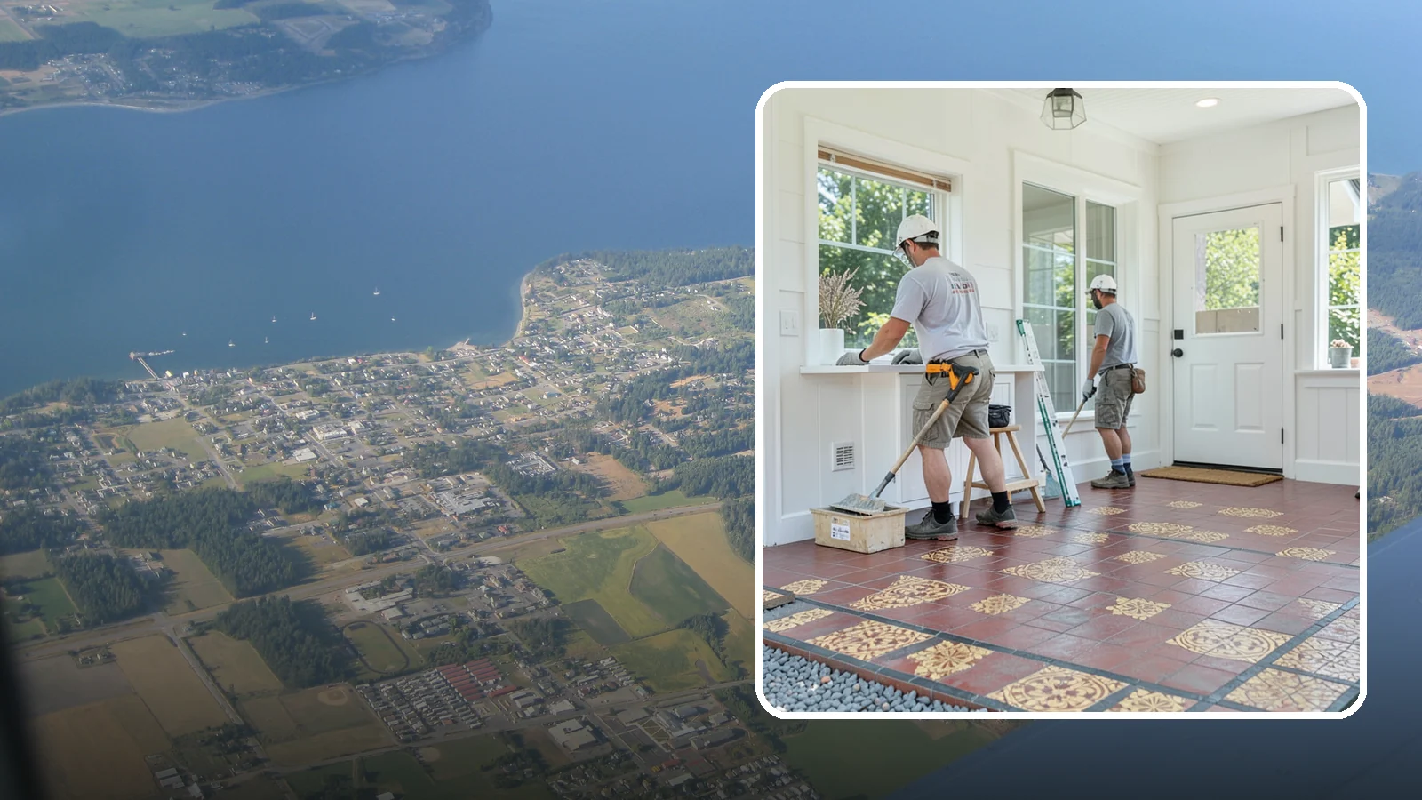 Ceramic Tile Flooring in Coupeville, Island County, WA - Classic ceramic tile flooring that brings affordable, easy-care style to kitchens, baths, and entryways.