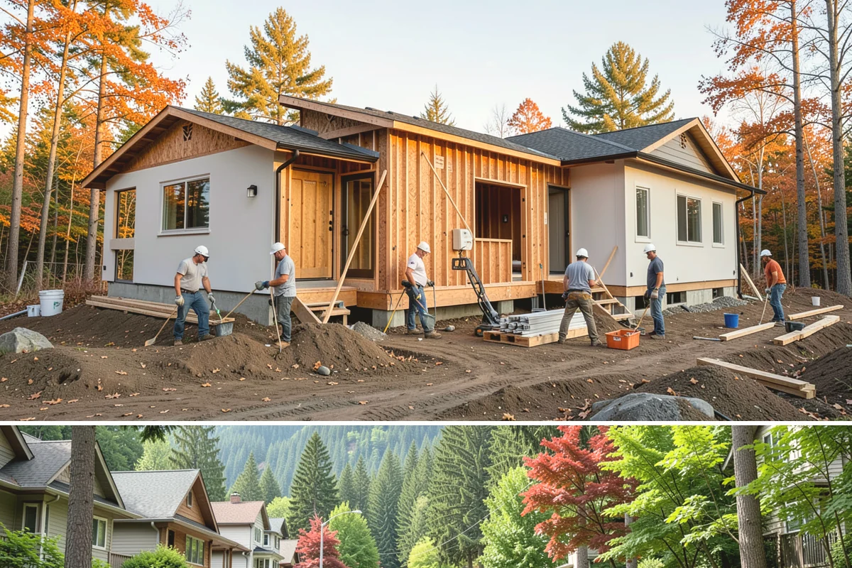 Ceramic Tile Flooring in Darrington, Snohomish County, WA - Ceramic tile can go in during any part of the year, with cooler months only extending mortar and grout curing slightly.