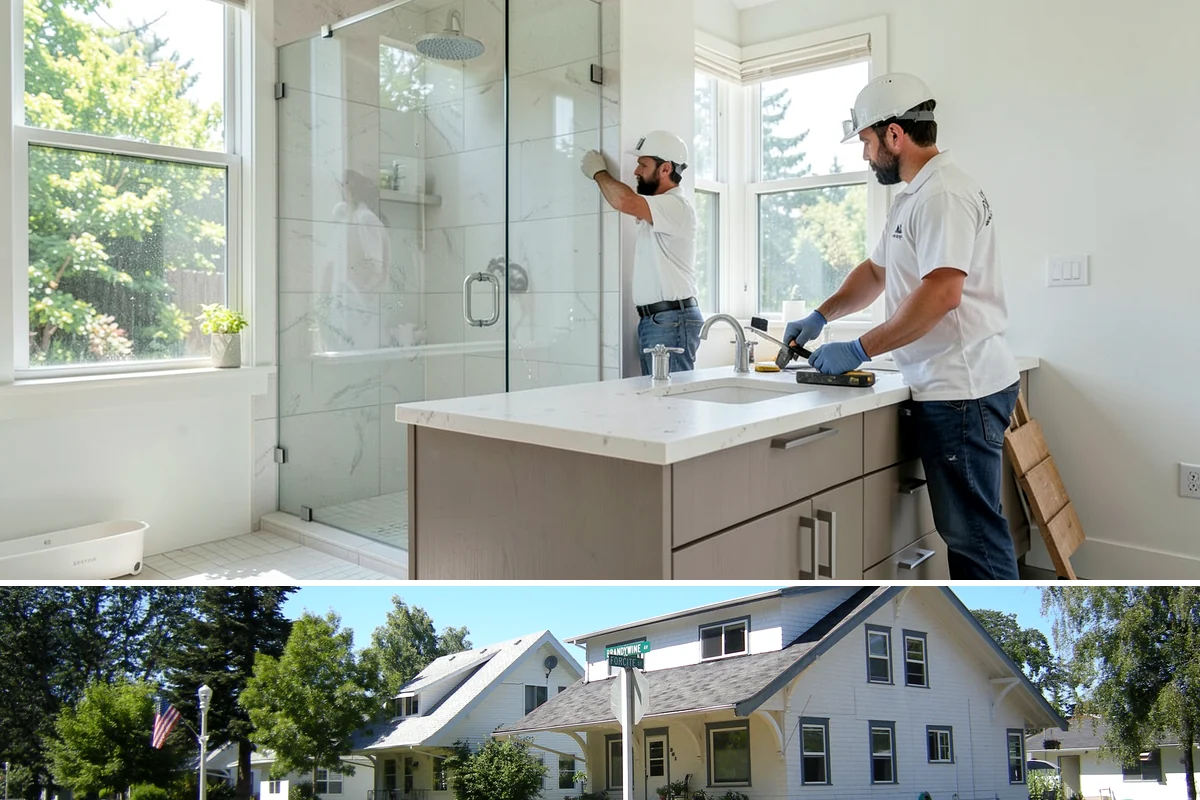 Ceramic Tile Flooring in DuPont, Pierce County, WA - Ceramic tile can go in during any part of the year, with cooler months only extending mortar and grout curing slightly.