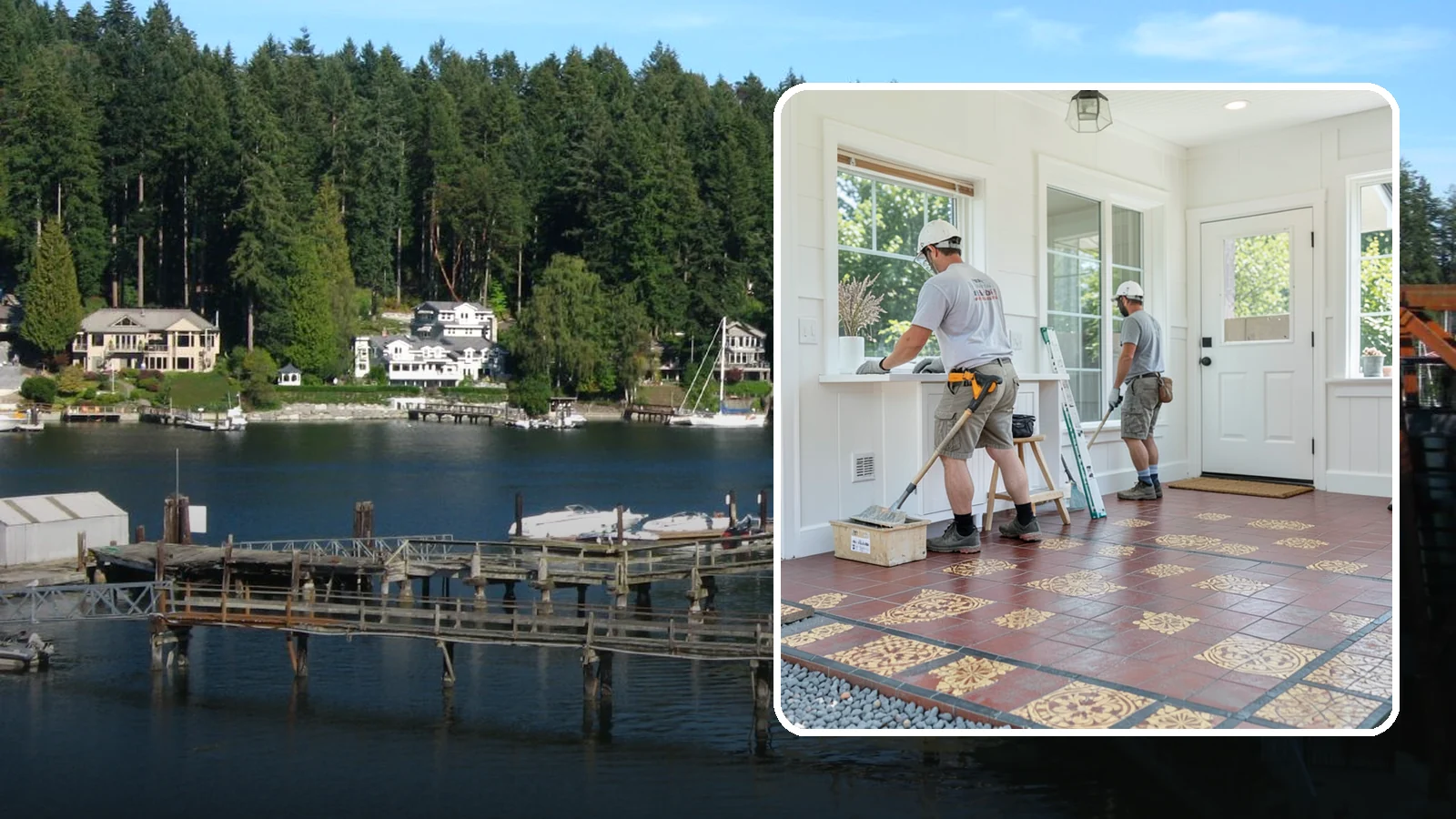 Ceramic Tile Flooring in Gig Harbor, Pierce County, WA - Classic ceramic tile flooring that brings affordable, easy-care style to kitchens, baths, and entryways.