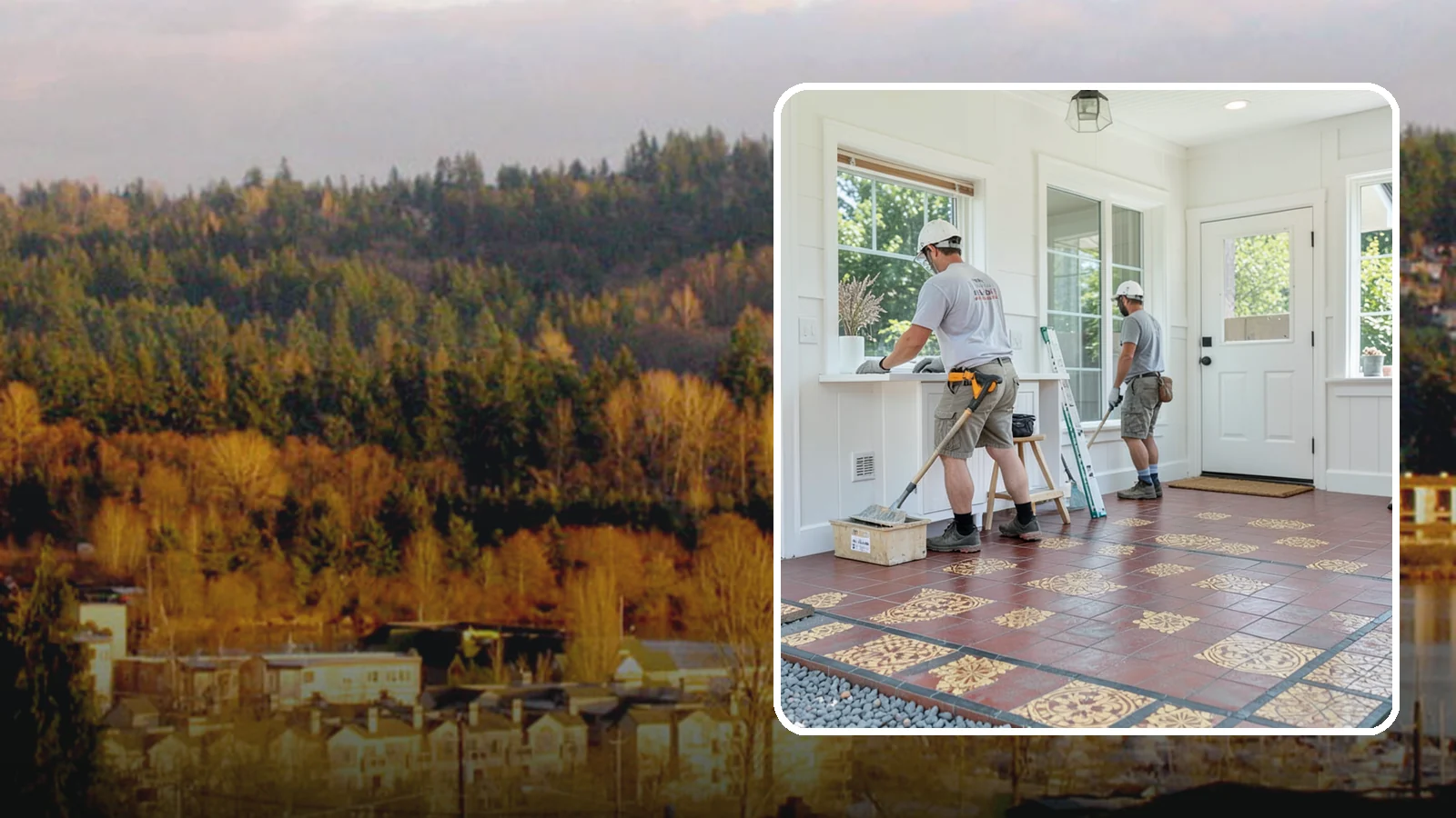 Ceramic Tile Flooring in Kenmore, King County, WA - Classic ceramic tile flooring that brings affordable, easy-care style to kitchens, baths, and entryways.