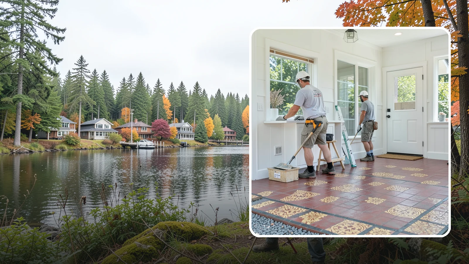 Ceramic Tile Flooring in La Conner, Skagit County, WA - Classic ceramic tile flooring that brings affordable, easy-care style to kitchens, baths, and entryways.