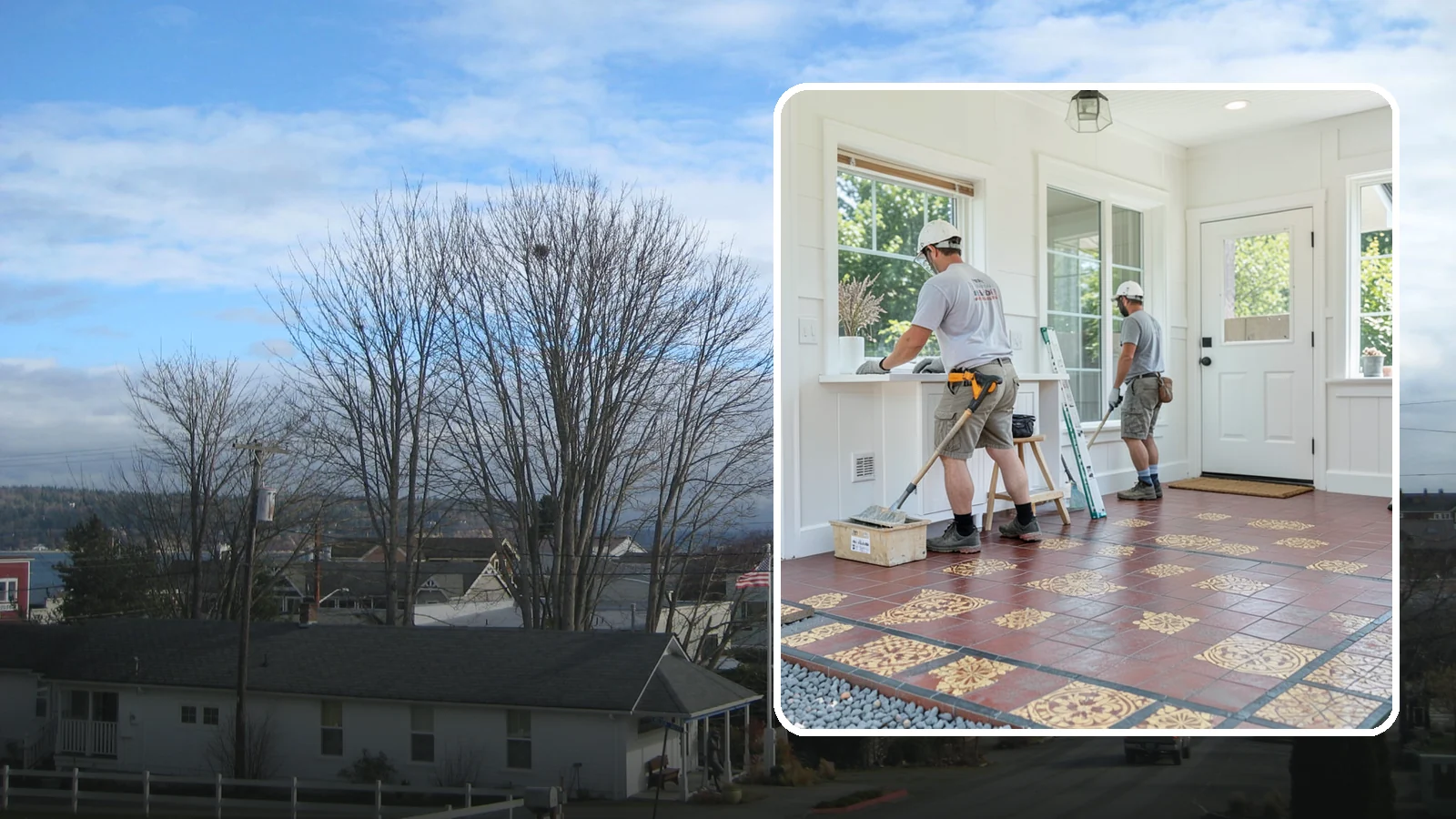 Ceramic Tile Flooring in Langley, Island County, WA - Classic ceramic tile flooring that brings affordable, easy-care style to kitchens, baths, and entryways.