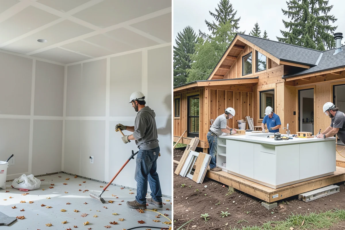Ceramic Tile Flooring in Marysville, Snohomish County, WA - Level and prime the substrate