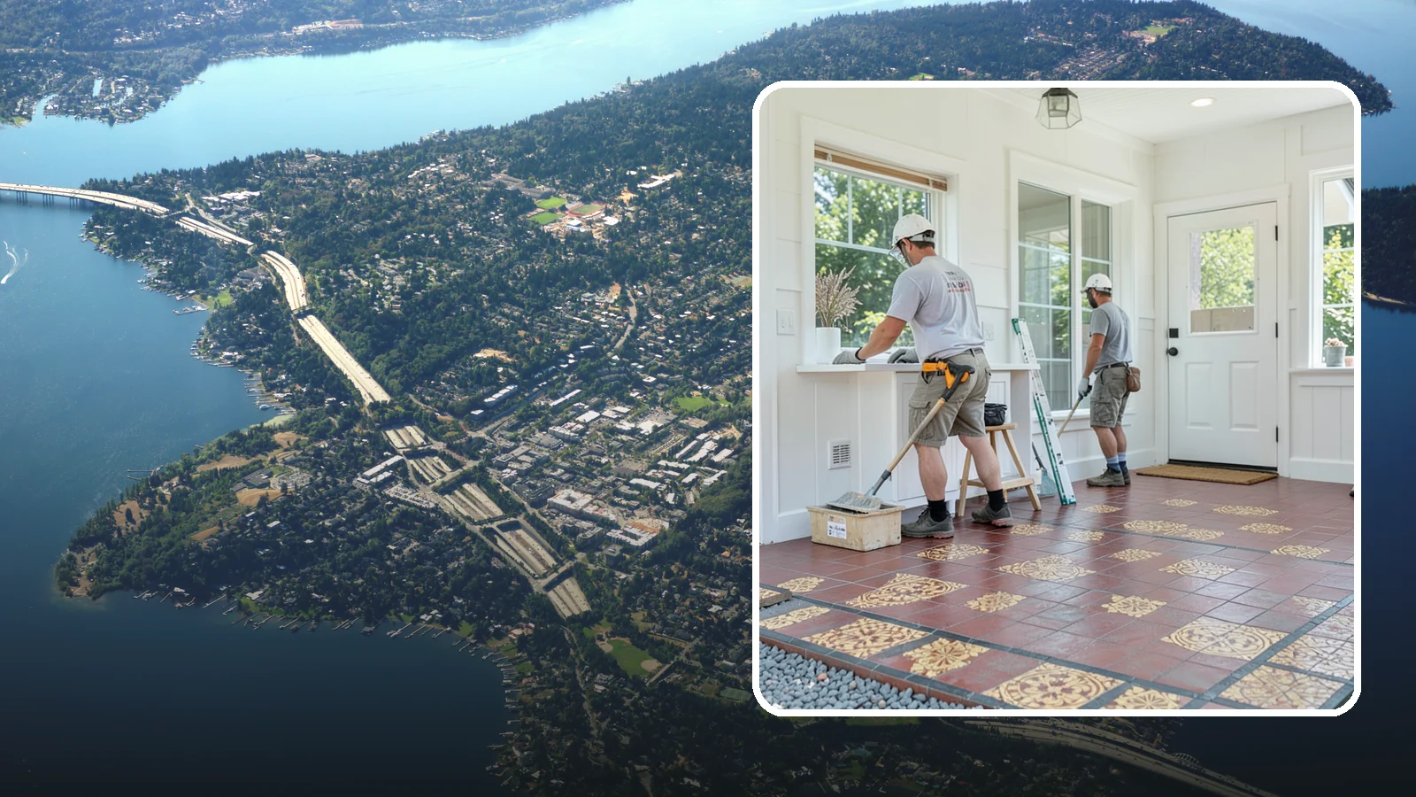 Ceramic Tile Flooring in Mercer Island, King County, WA - Classic ceramic tile flooring that brings affordable, easy-care style to kitchens, baths, and entryways.