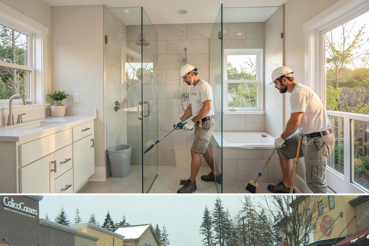 Ceramic Tile Flooring in Mill Creek, Snohomish County, WA - Ceramic tile can go in during any part of the year, with cooler months only extending mortar and grout curing slightly.