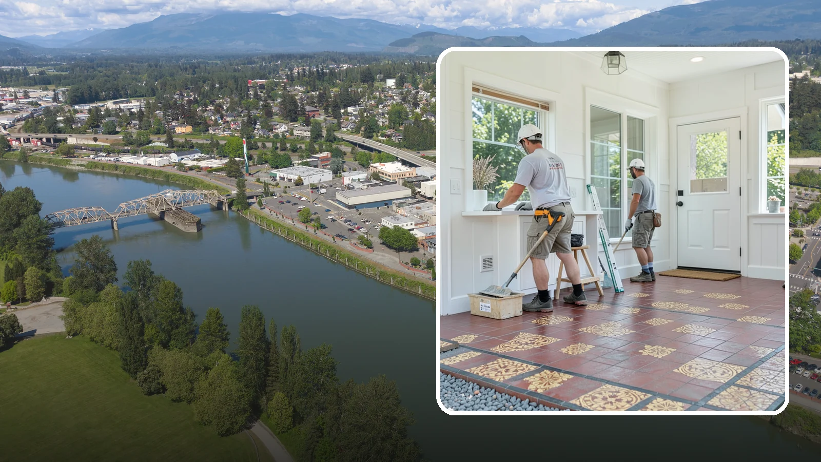 Ceramic Tile Flooring in Mount Vernon, Skagit County, WA - Classic ceramic tile flooring that brings affordable, easy-care style to kitchens, baths, and entryways.