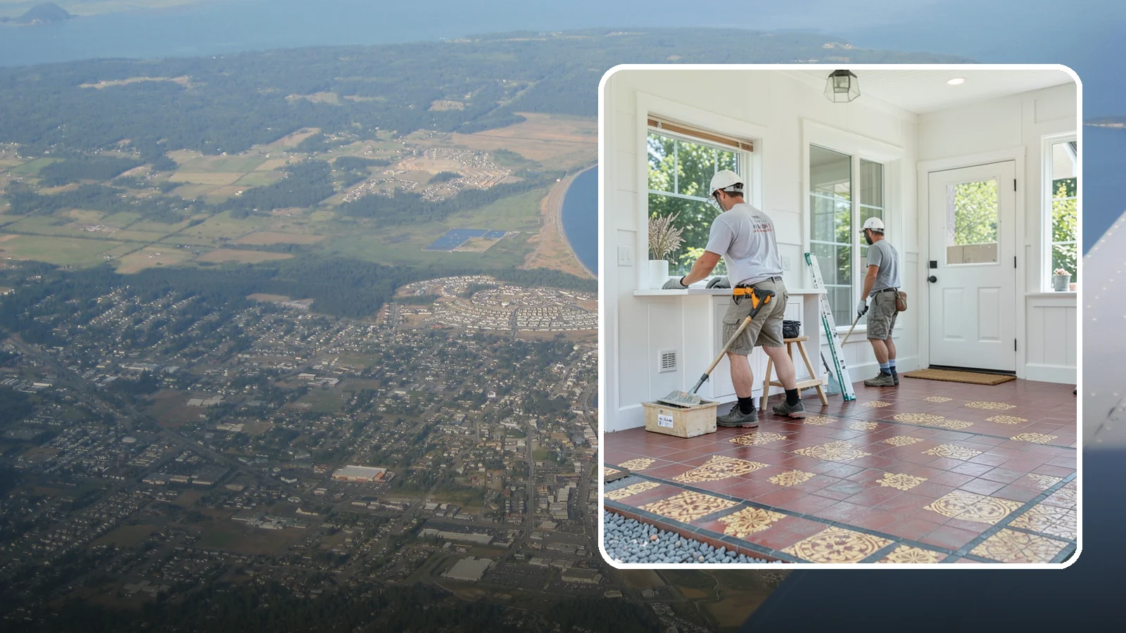 Ceramic Tile Flooring in Oak Harbor, Island County, WA - Classic ceramic tile flooring that brings affordable, easy-care style to kitchens, baths, and entryways.