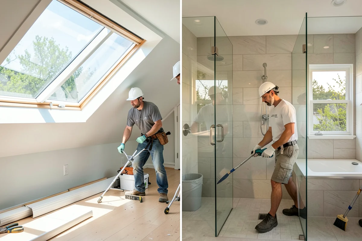 Ceramic Tile Flooring in Puyallup, Pierce County, WA - Level and prime the substrate